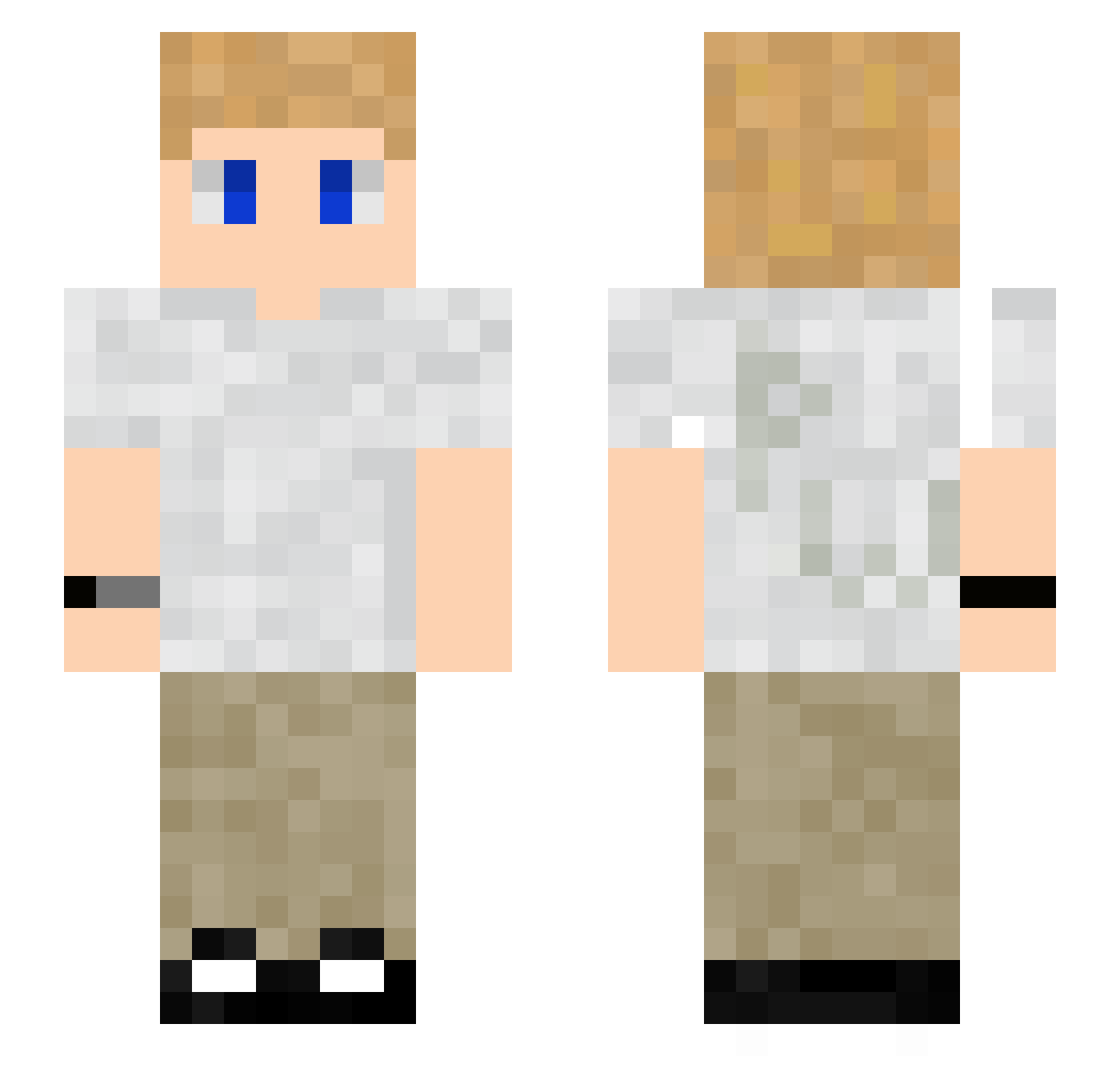 mt125simon Minecraft skin, front and back view