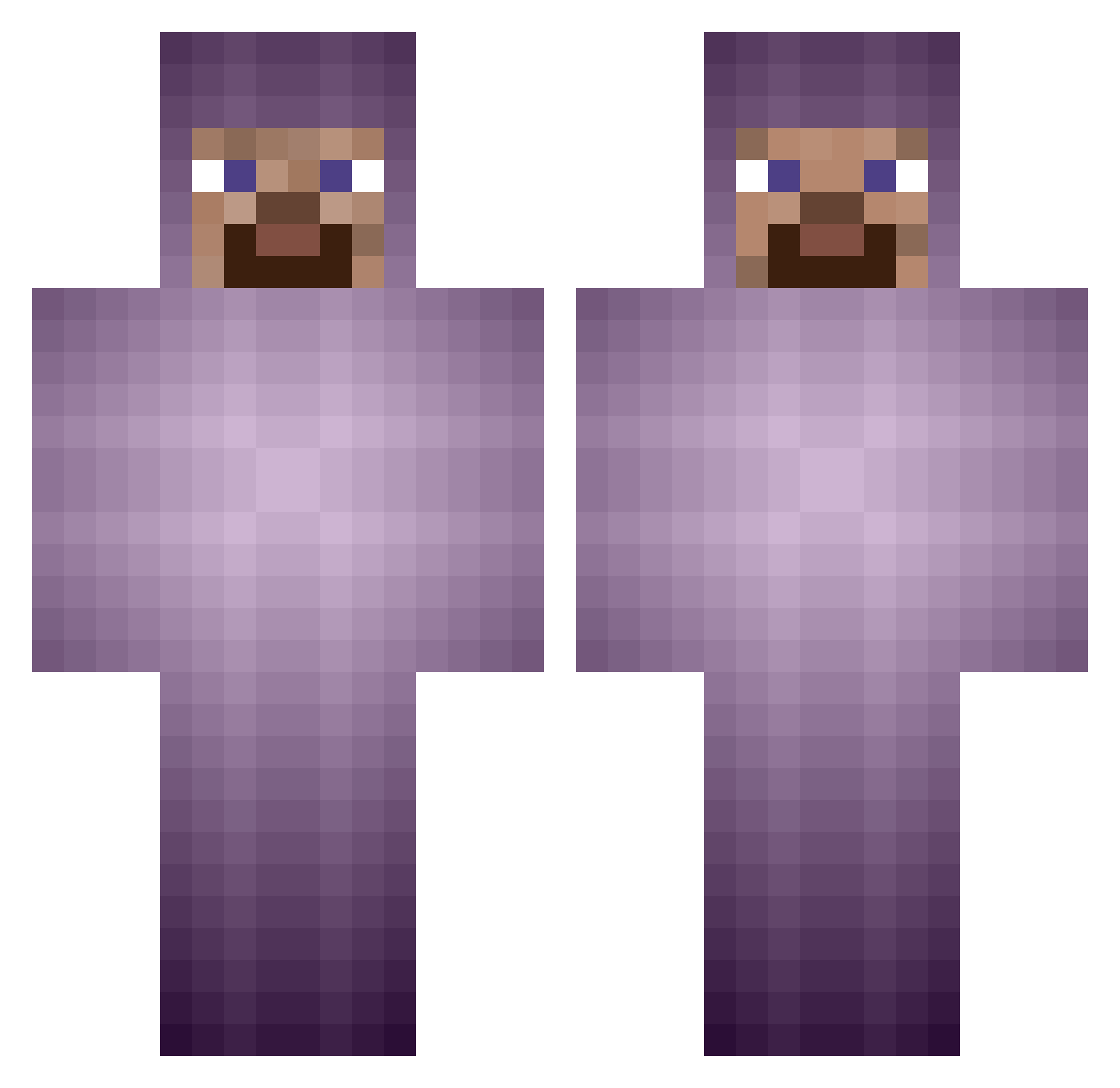 WrestlerKev02 Minecraft skin, front and back view