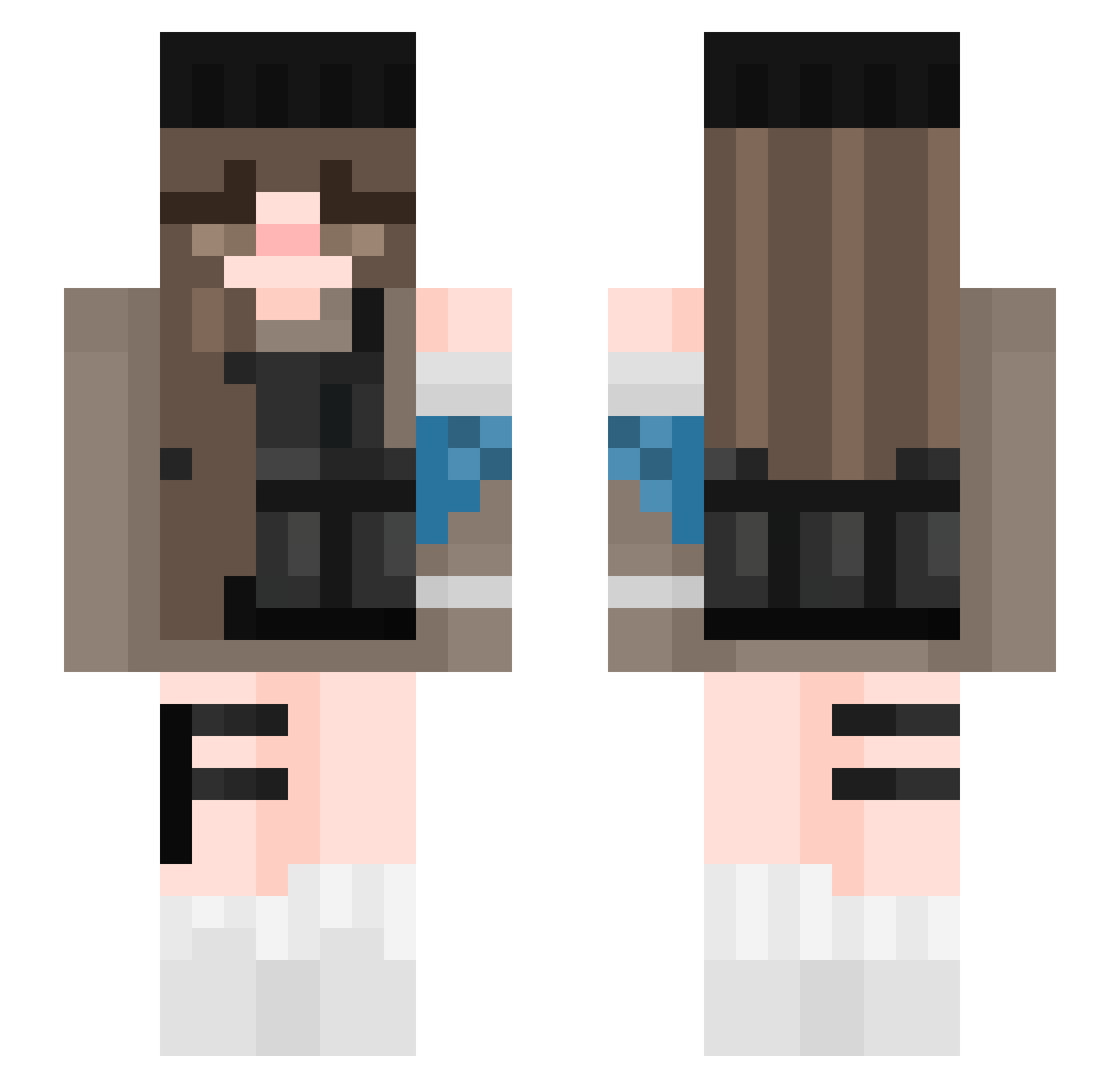 susenkqq Minecraft skin, front and back view
