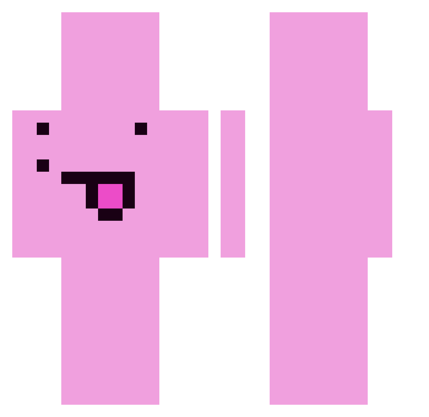 Shomar1 Minecraft skin, front and back view