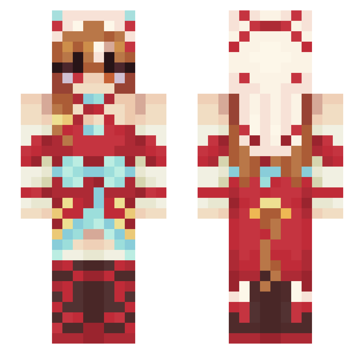 slxwxt Minecraft skin, front and back view