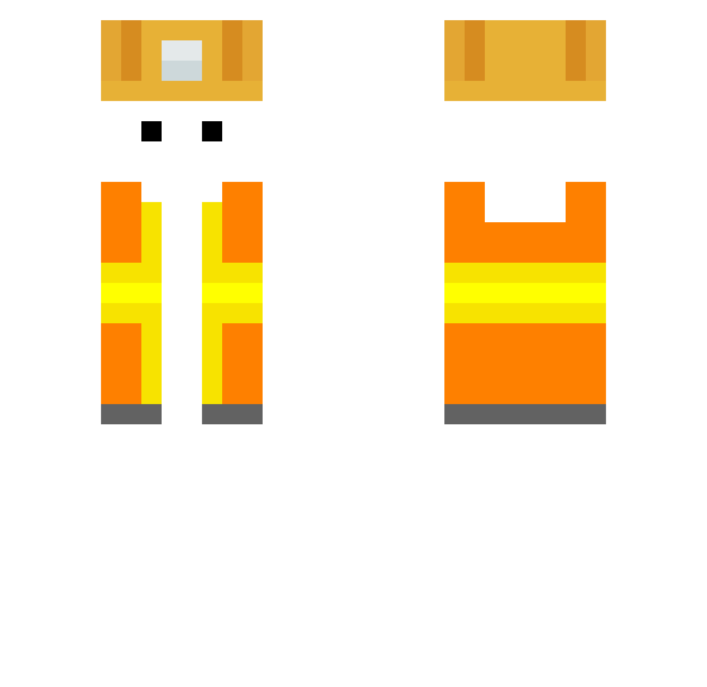 Koko1decko Minecraft skin, front and back view