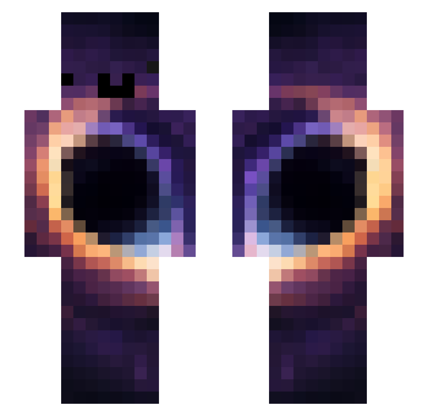 DaPhish601 Minecraft skin, front and back view
