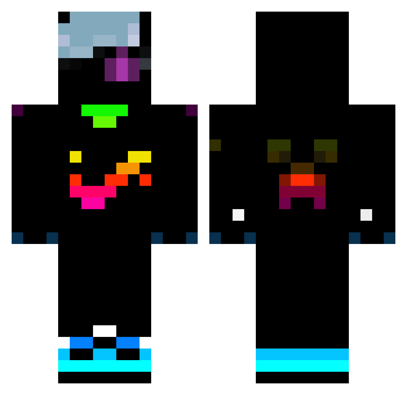 M4xM3rS4FA Minecraft skin, front and back view