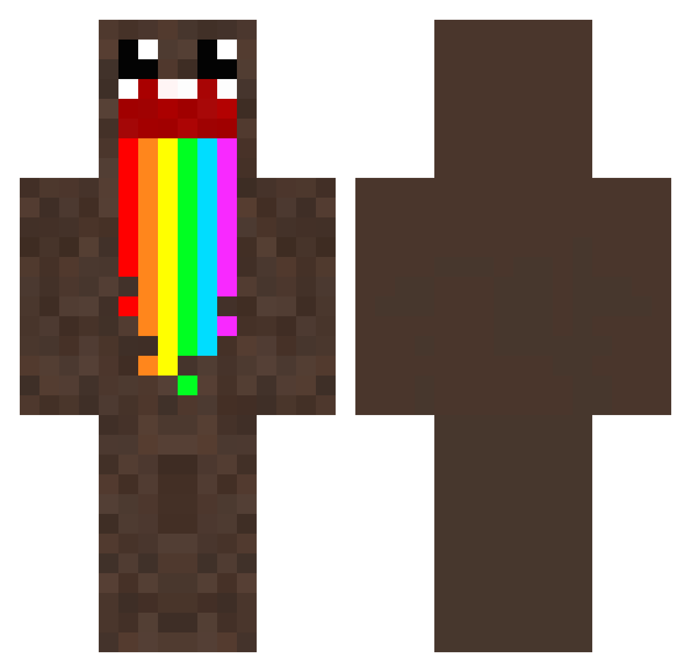 trapunicorn24 Minecraft skin, front and back view