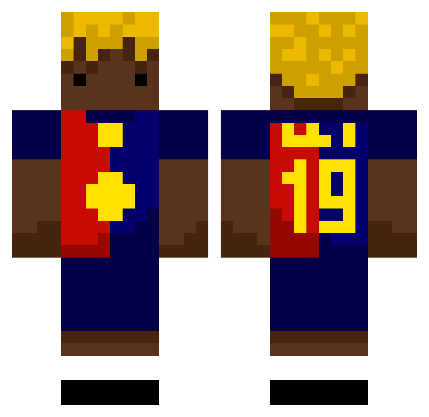 Roxd0259 Minecraft skin, front and back view