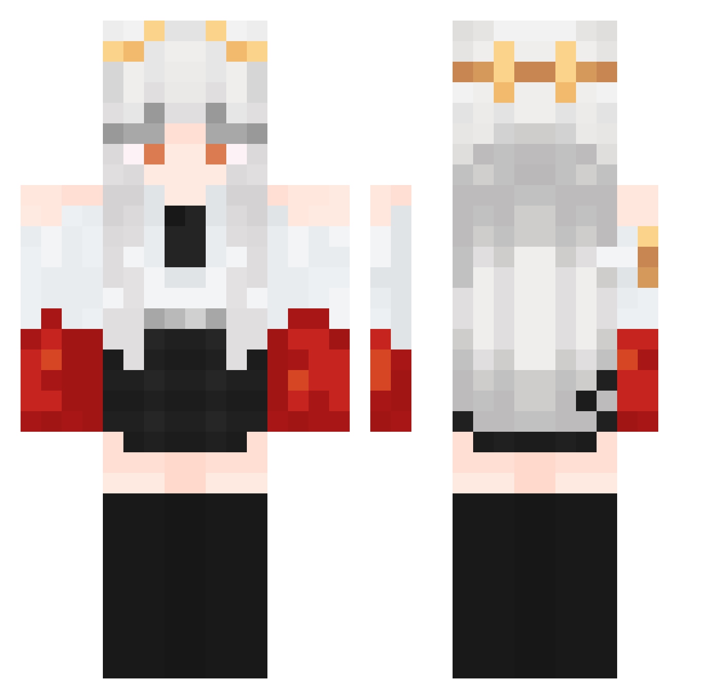 BrennanBlocker Minecraft skin, front and back view