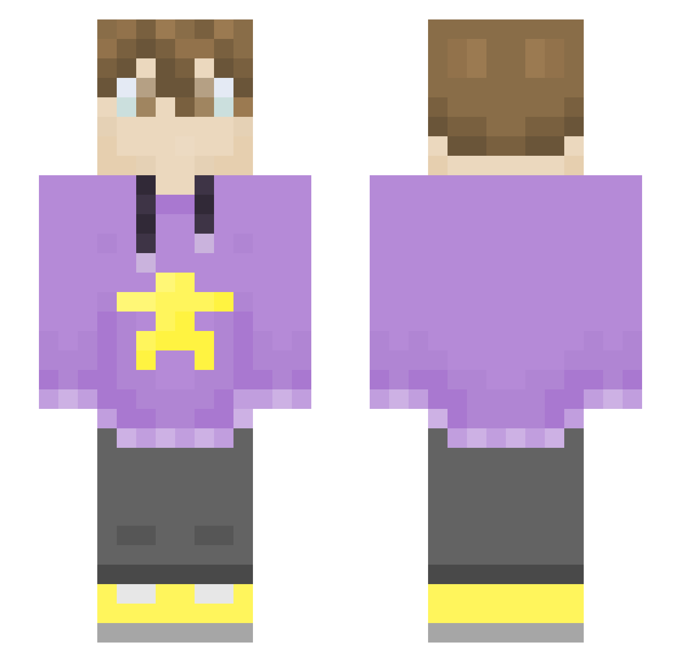 terrakiller1 Minecraft skin, front and back view