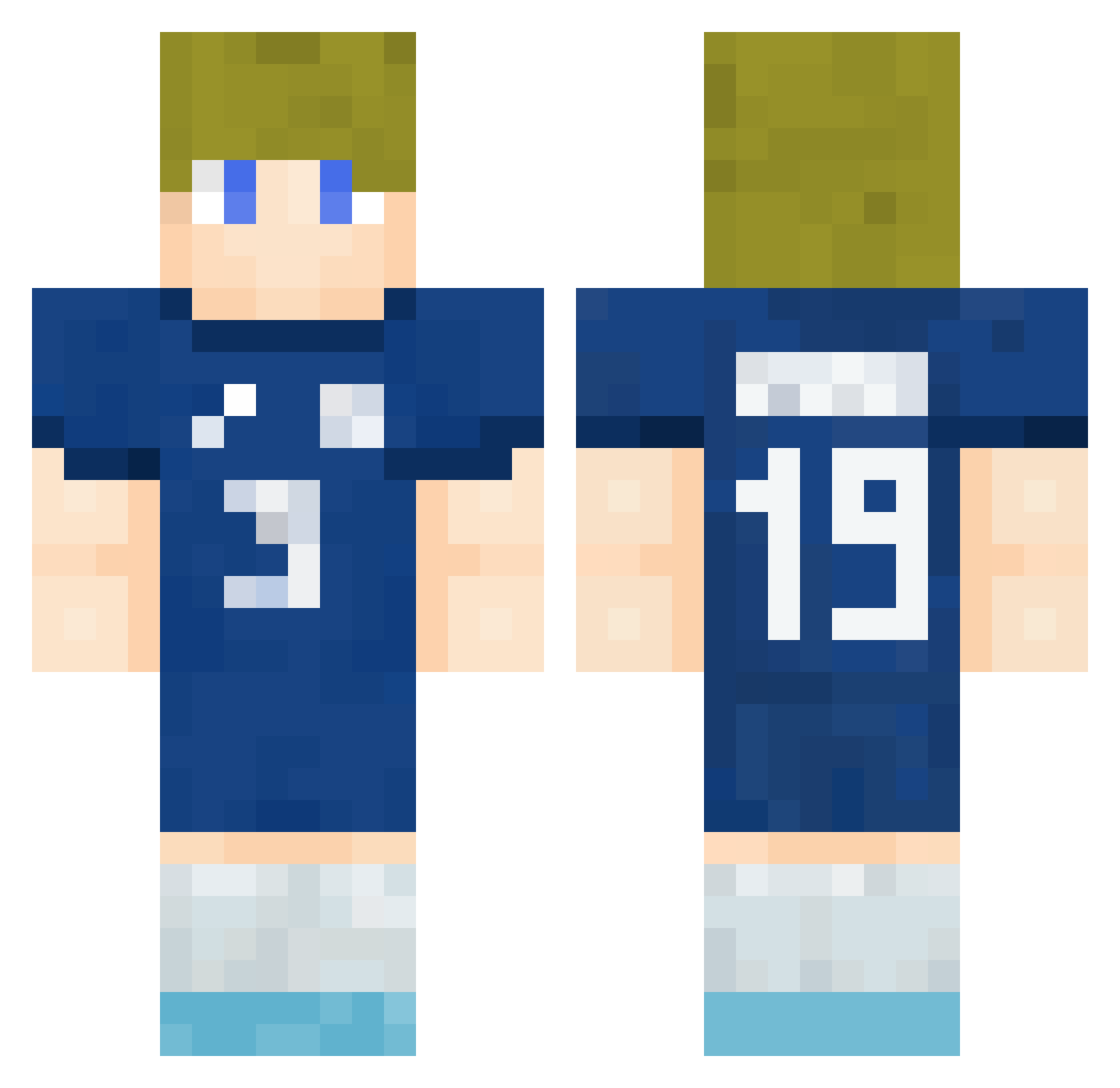 catnipzlol Minecraft skin, front and back view