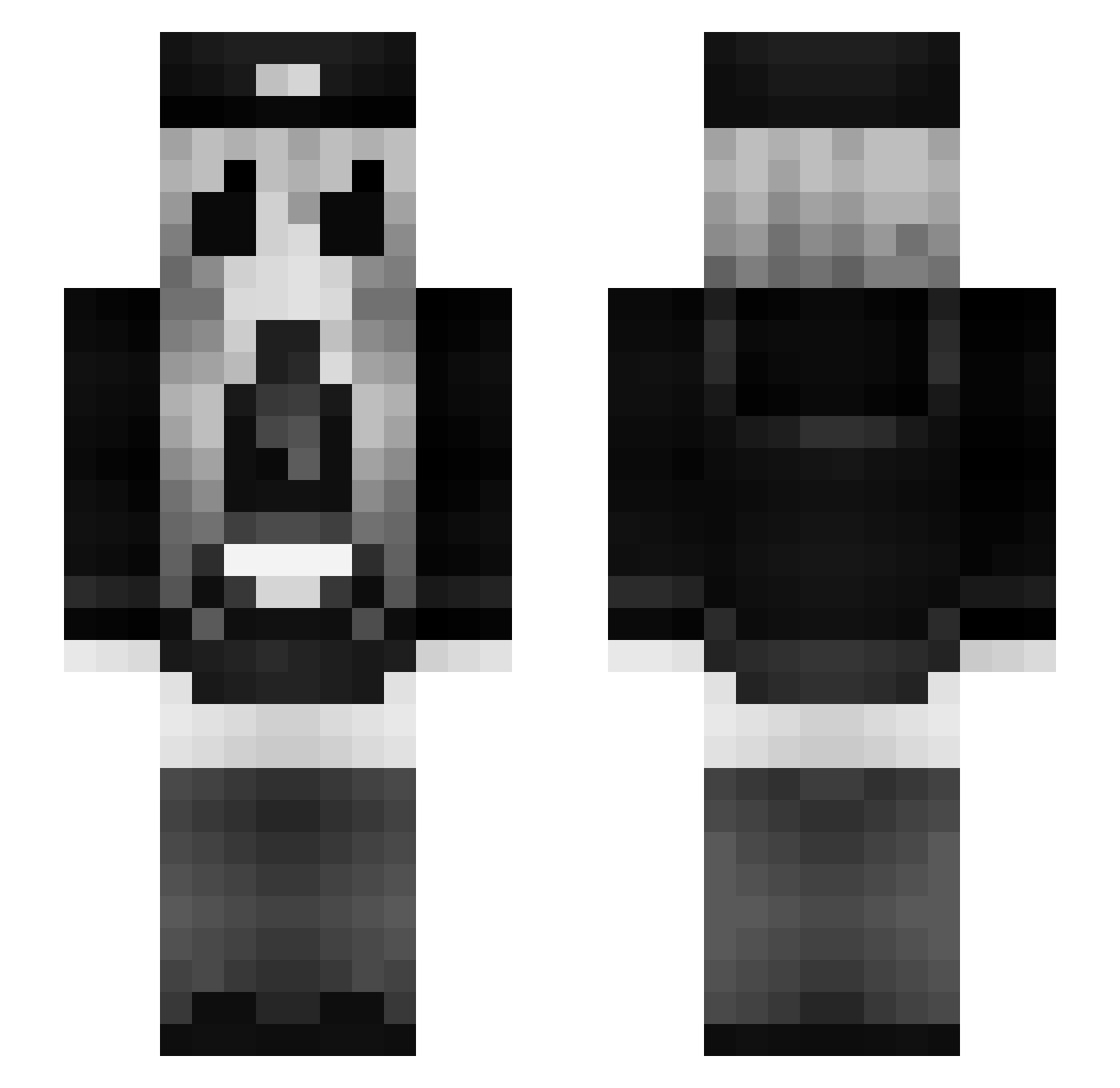 _Athena_xx Minecraft skin, front and back view