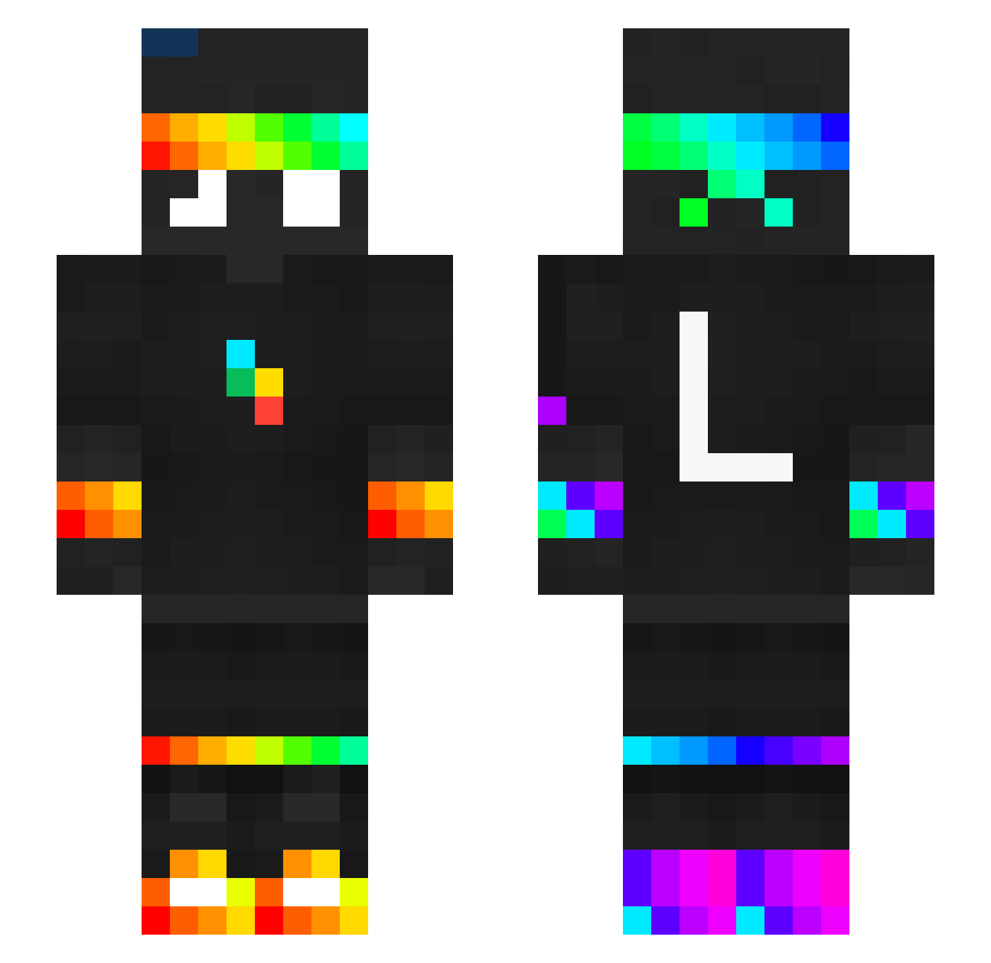 Gott04 Minecraft skin, front and back view
