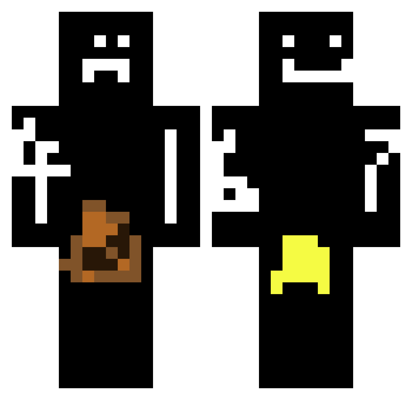 sll0rd Minecraft skin, front and back view