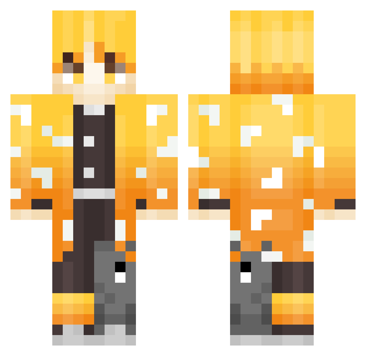 5rbsh518 Minecraft skin, front and back view
