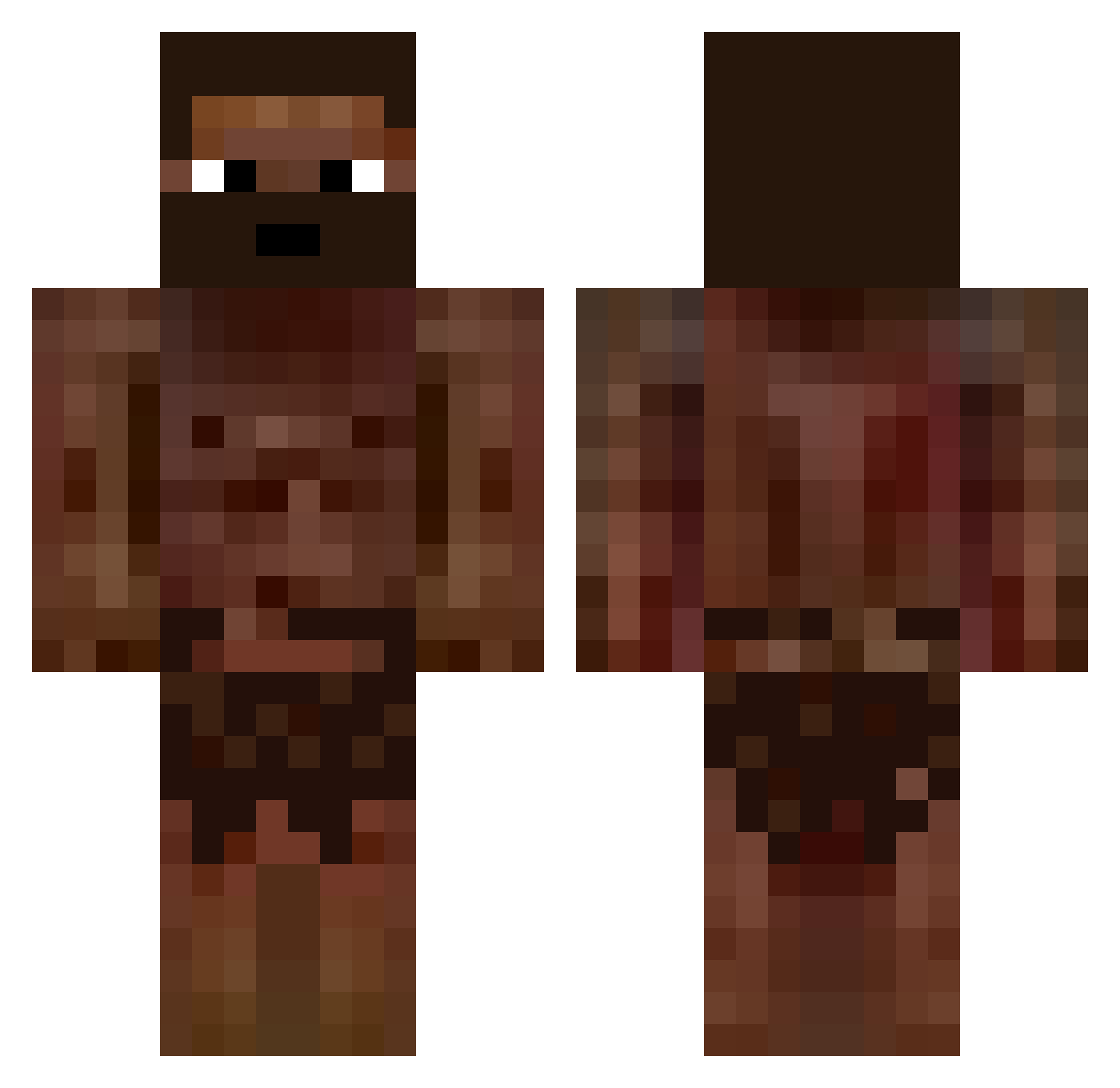 SaitamaIsVeryOP Minecraft skin, front and back view