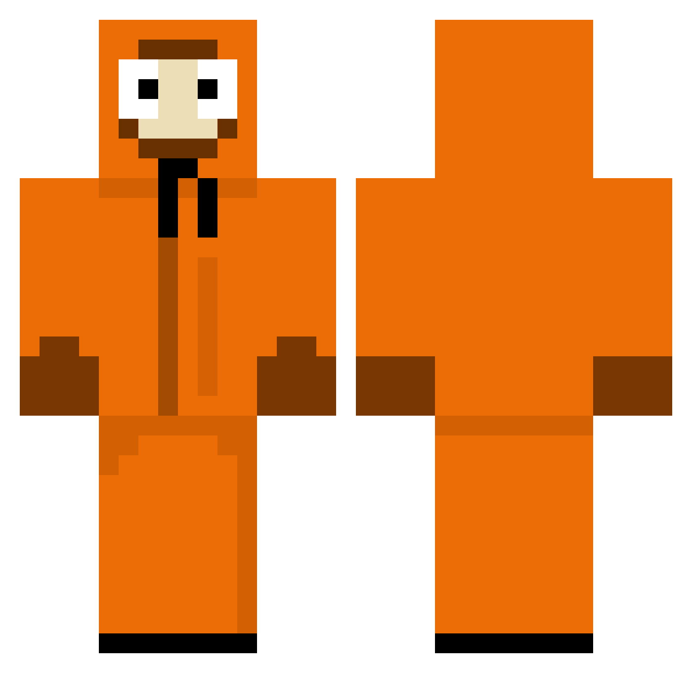 McEngine Minecraft skin, front and back view