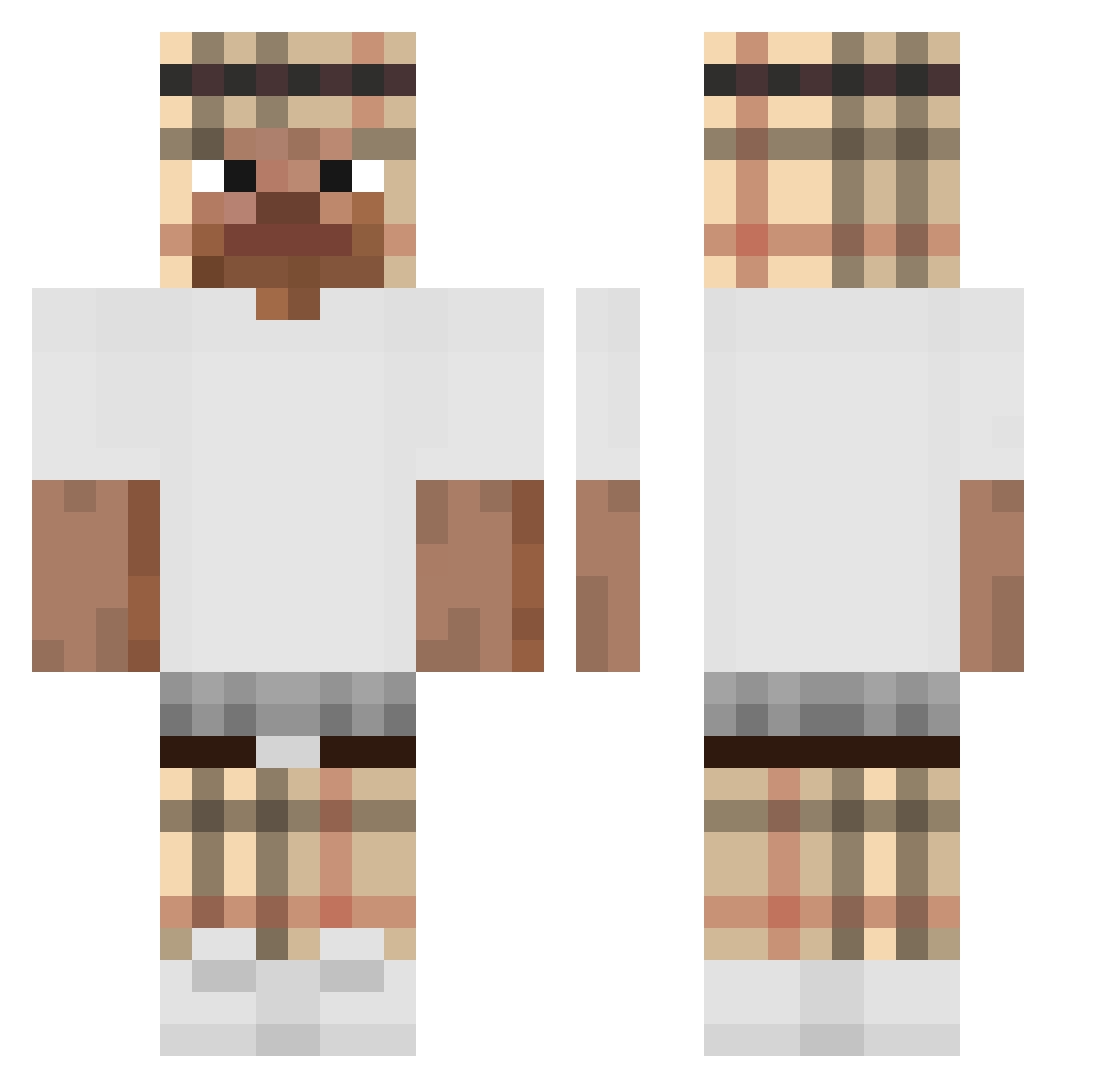 Marius_28 Minecraft skin, front and back view