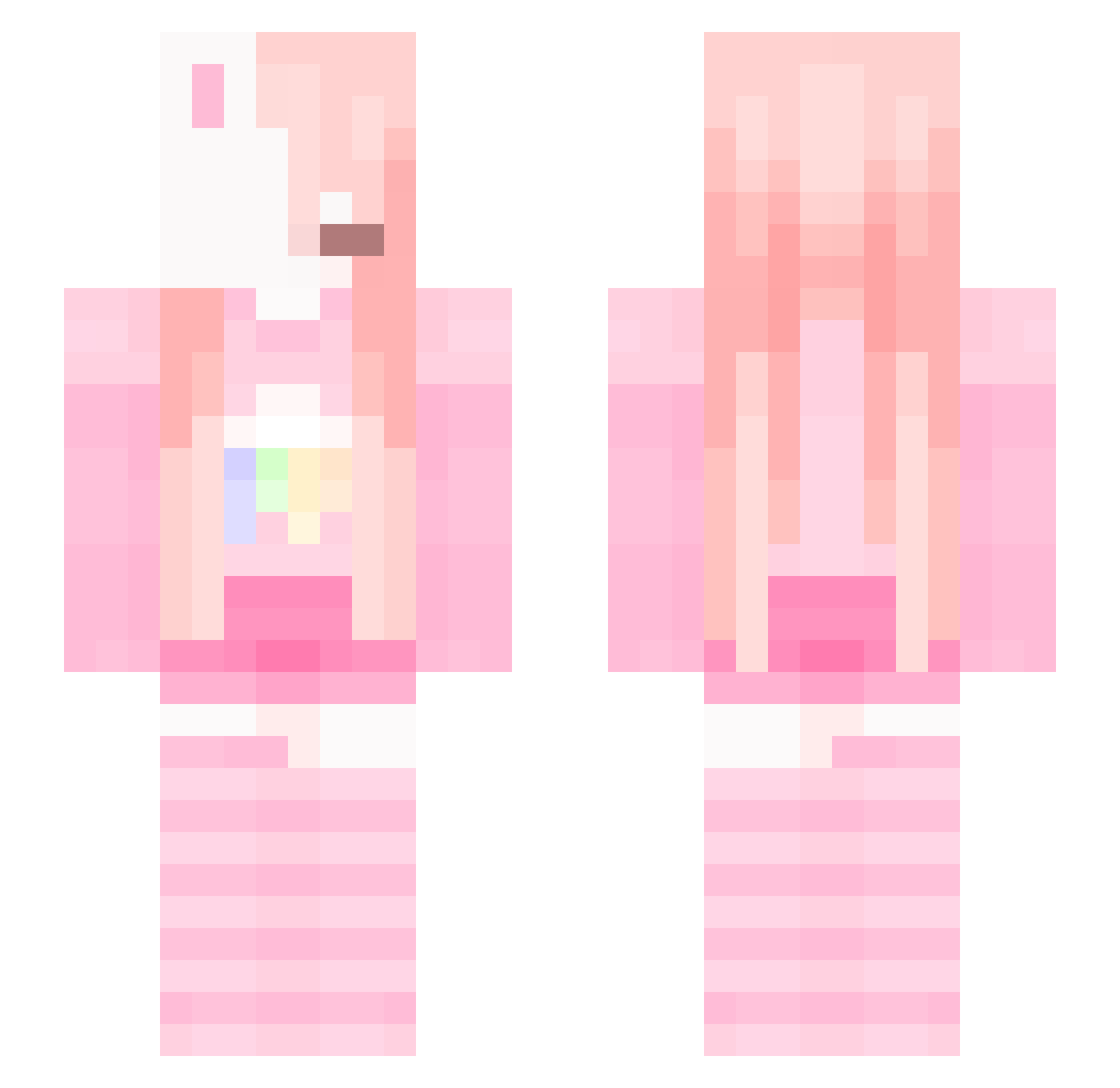 Bobbylolalip Minecraft skin, front and back view