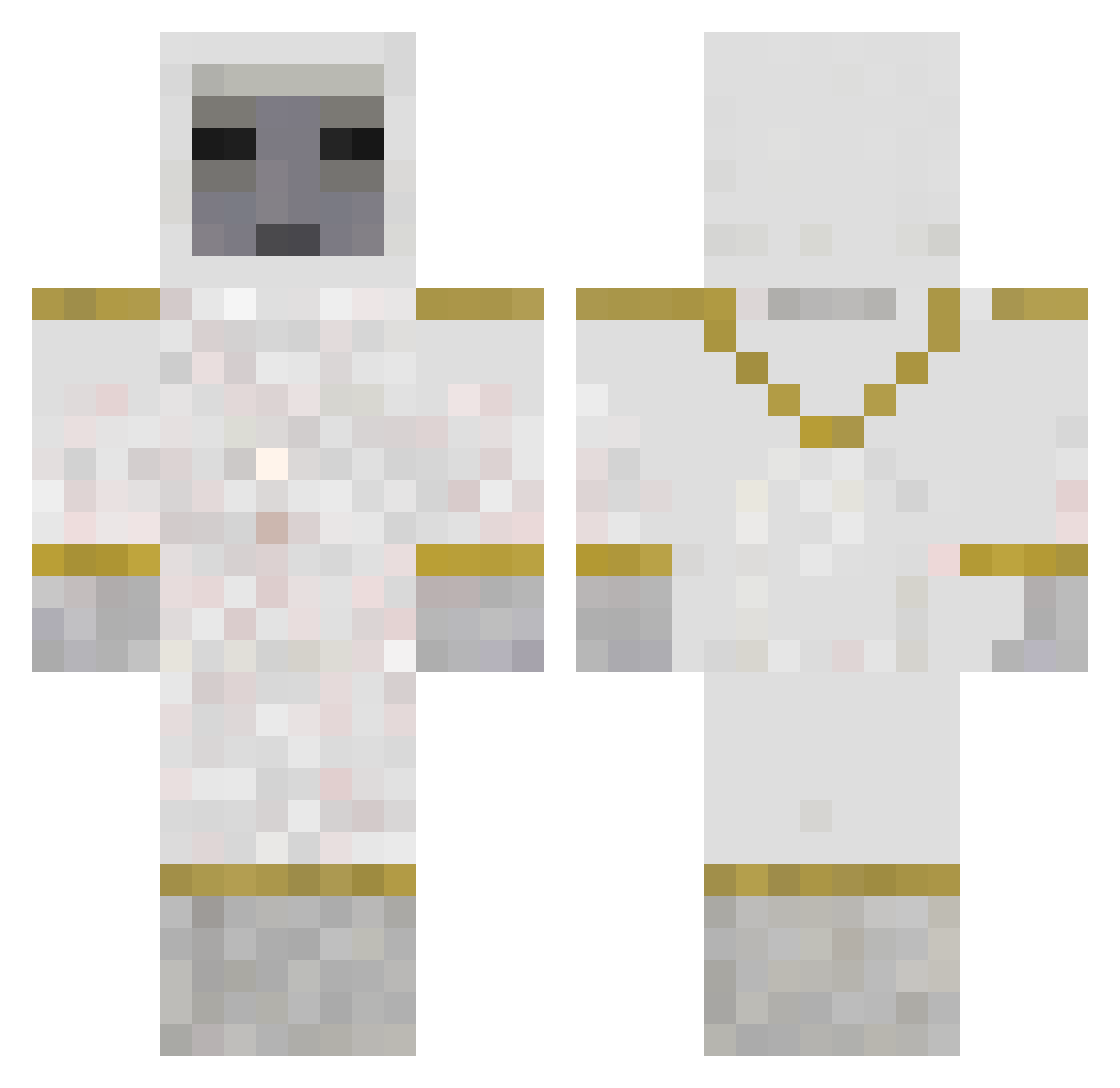 bigkutaz Minecraft skin, front and back view