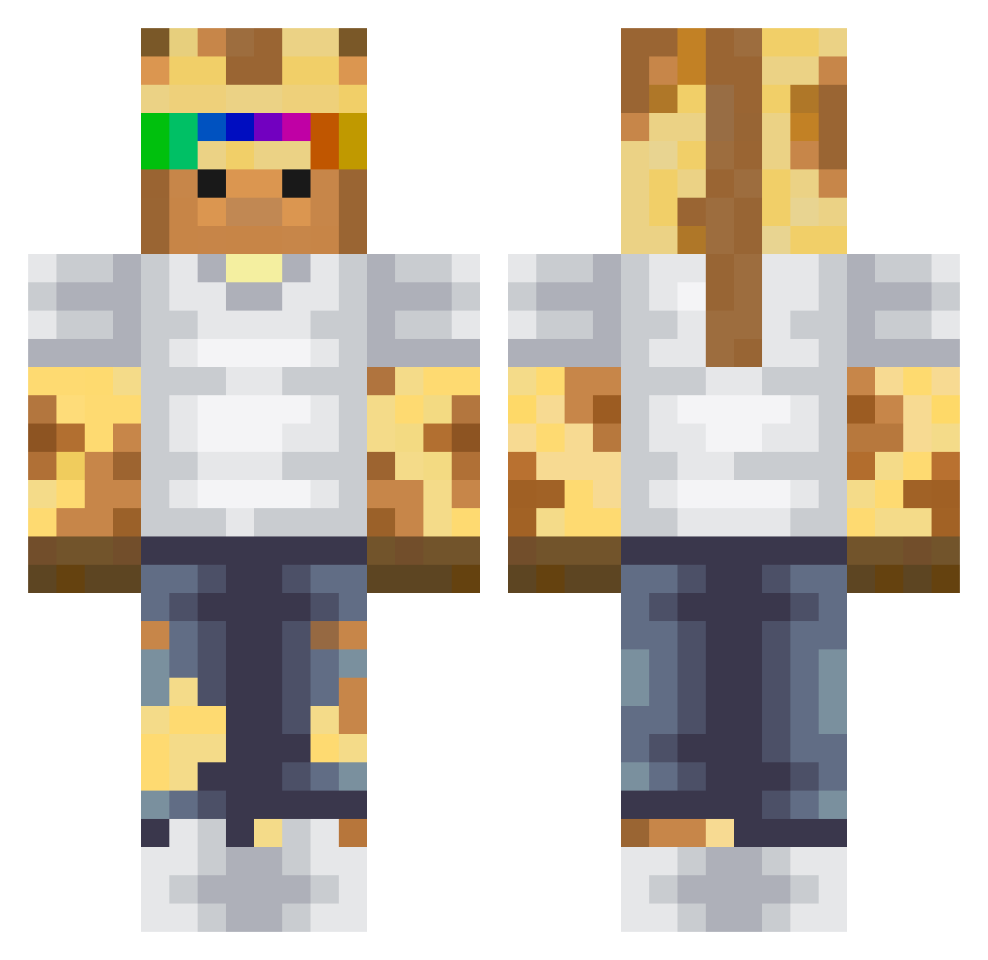 ACE_BLUE2 Minecraft skin, front and back view