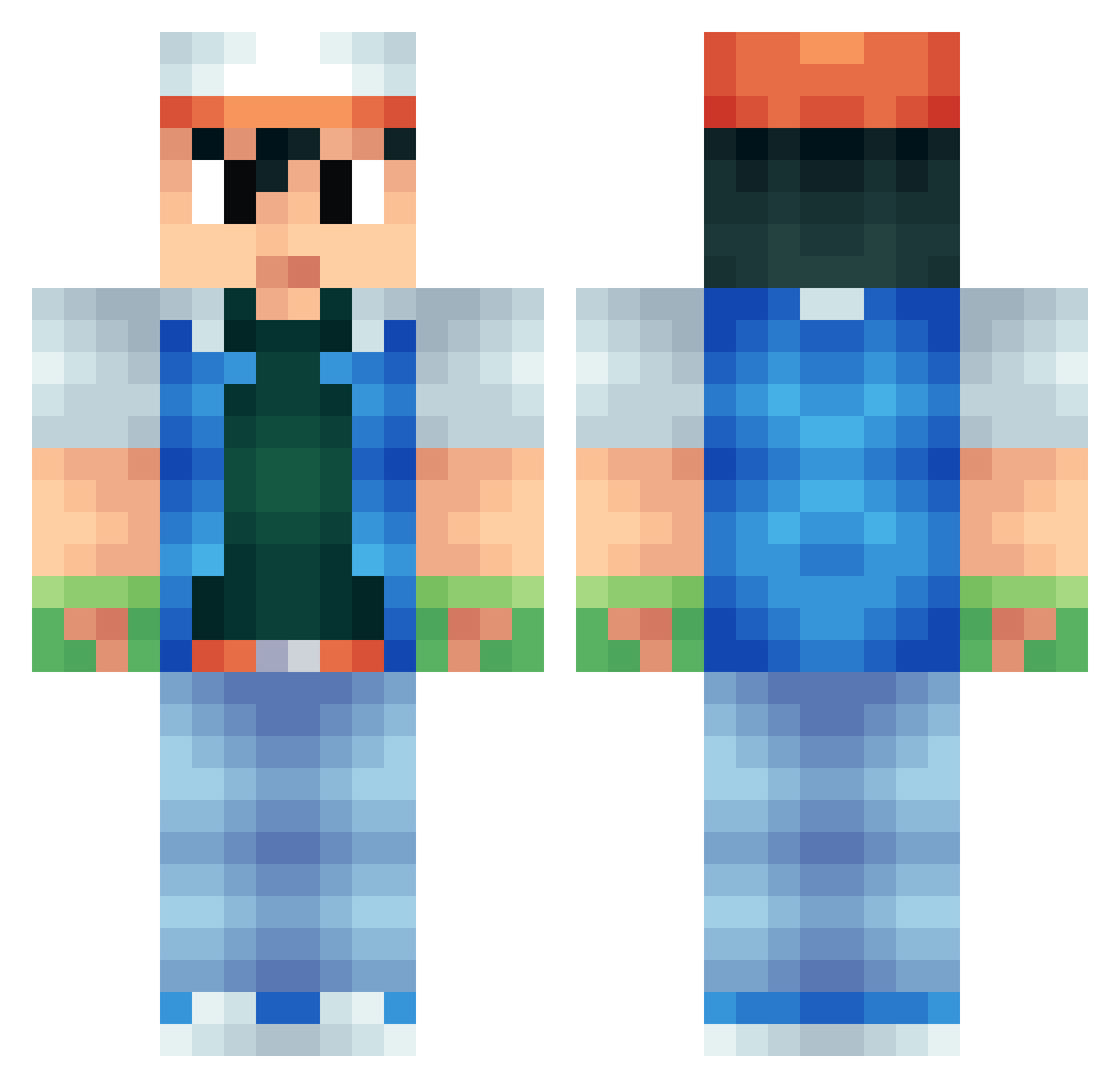 soggy_sukie_cup Minecraft skin, front and back view