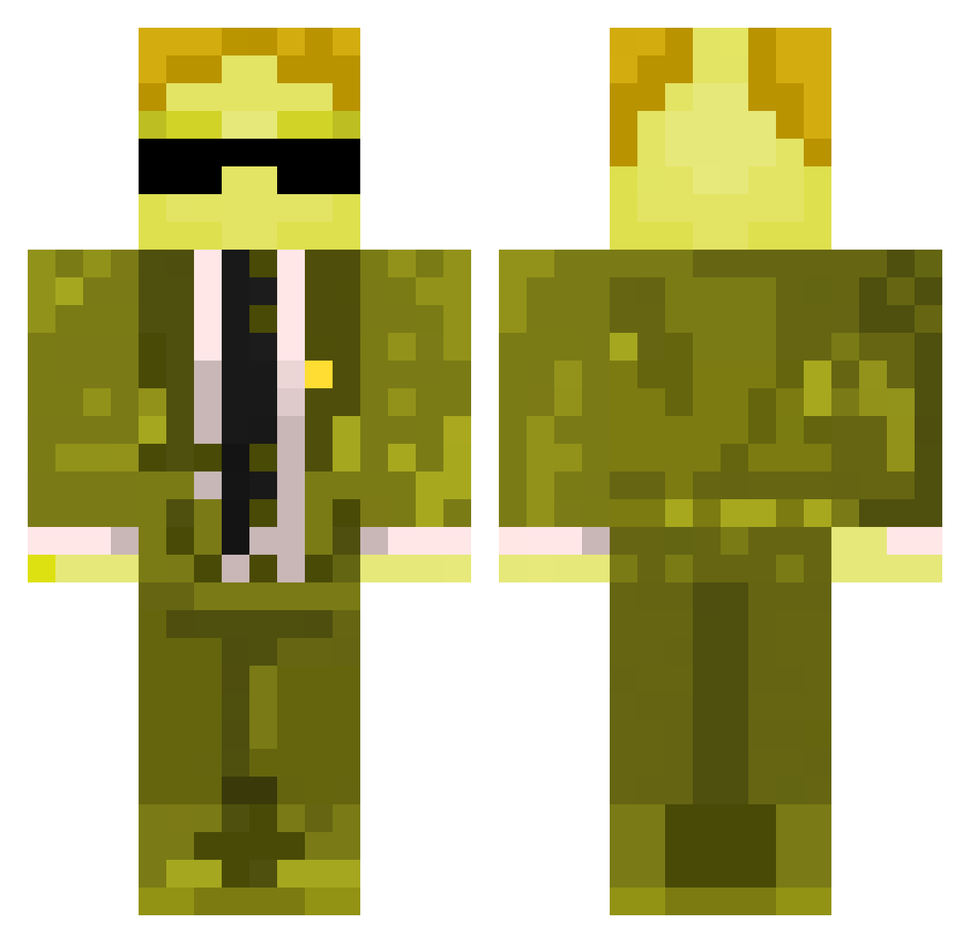 JOEJOE1234561 Minecraft skin, front and back view