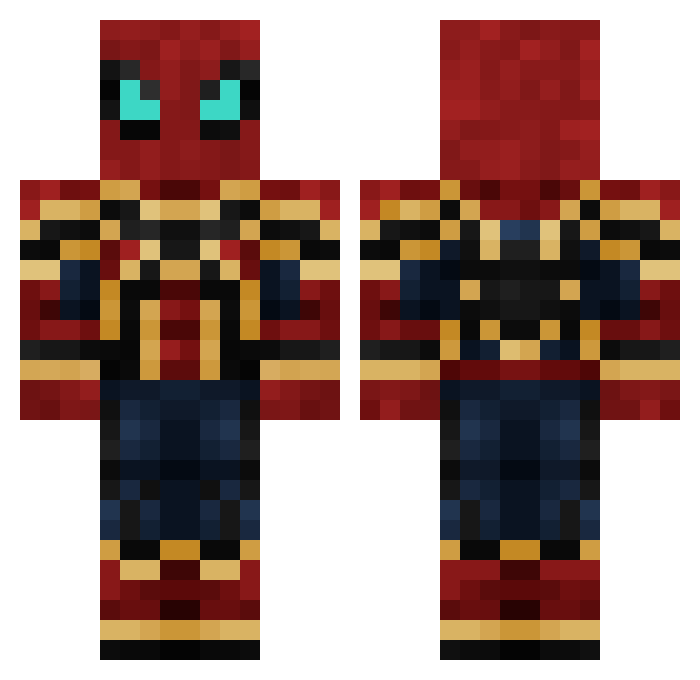 shotshadow1235 Minecraft skin, front and back view
