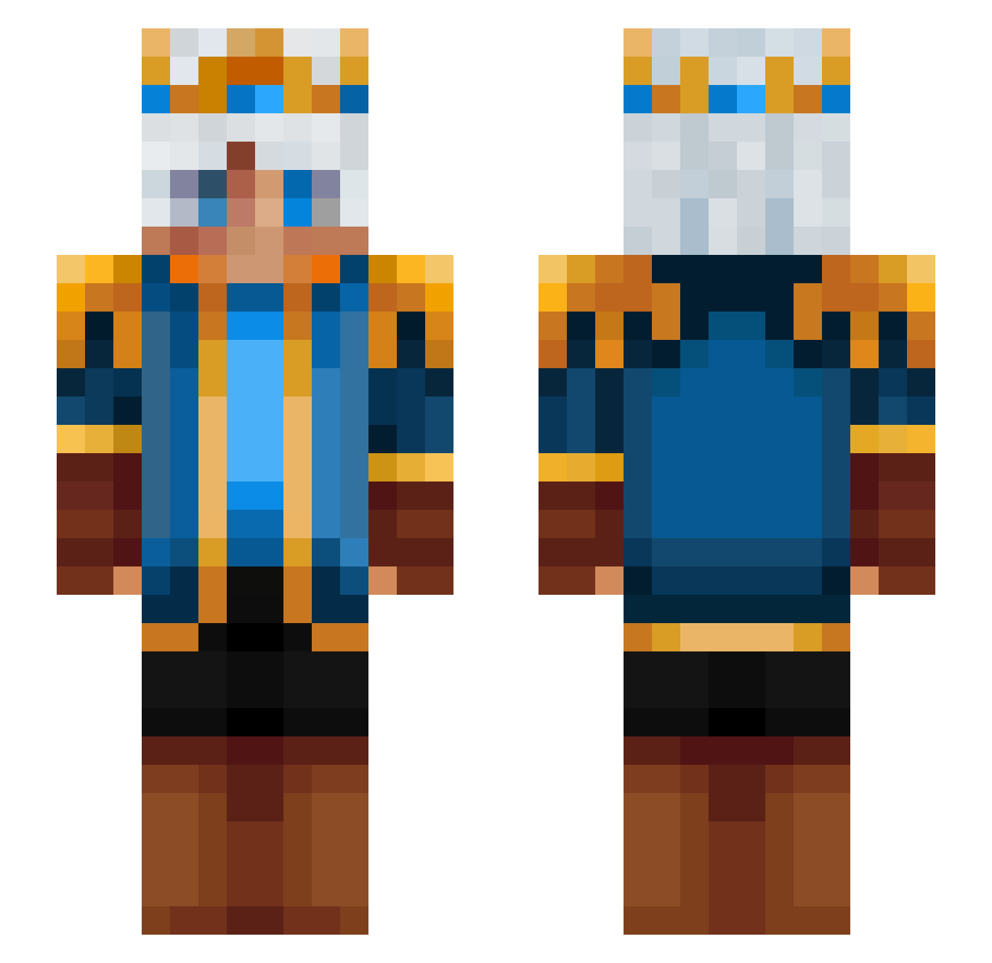 Rizestrikes_ Minecraft skin, front and back view