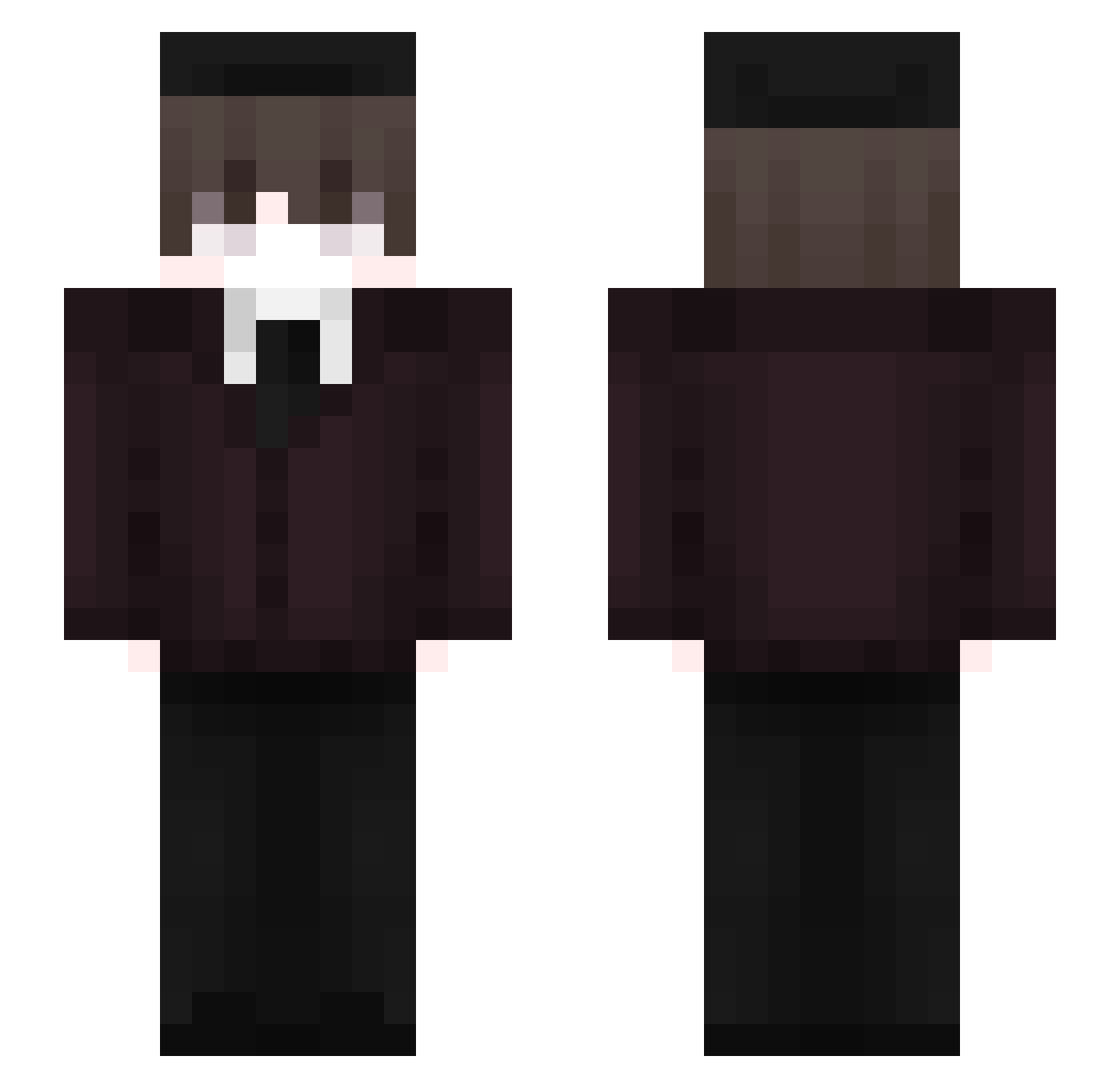 rhude Minecraft skin, front and back view