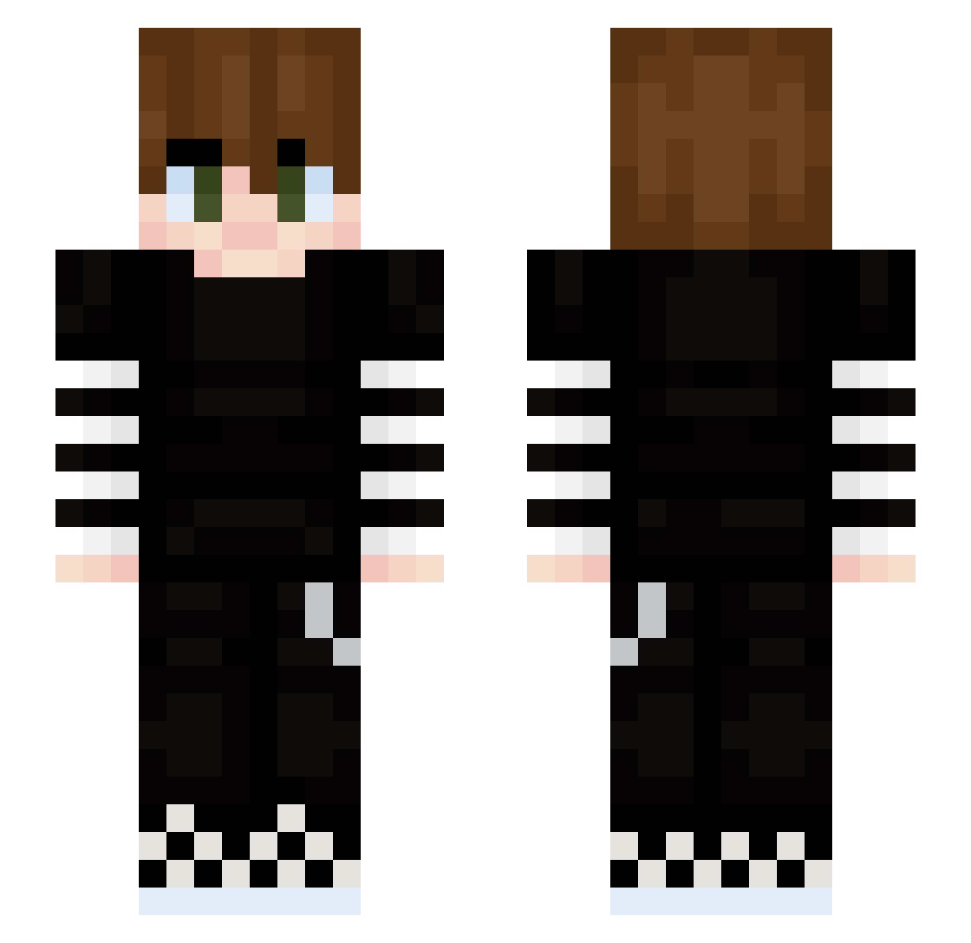 HendoPlayz Minecraft skin, front and back view