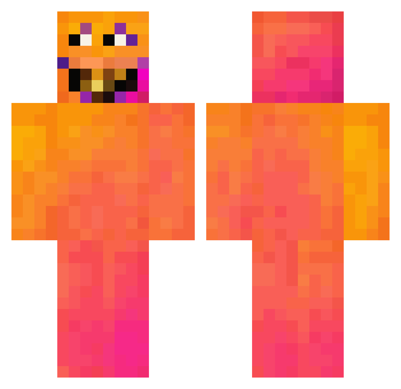 Aston_0056 Minecraft skin, front and back view