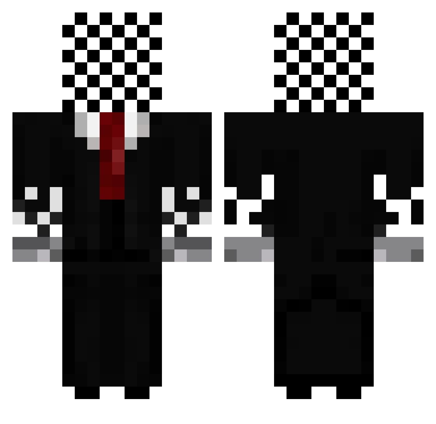 mandag_77 Minecraft skin, front and back view