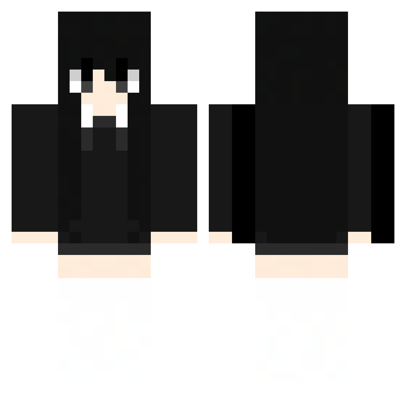 Gu_lary Minecraft skin, front and back view