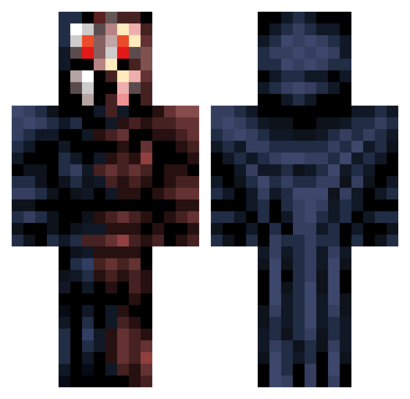 TheNugget600 Minecraft skin, front and back view