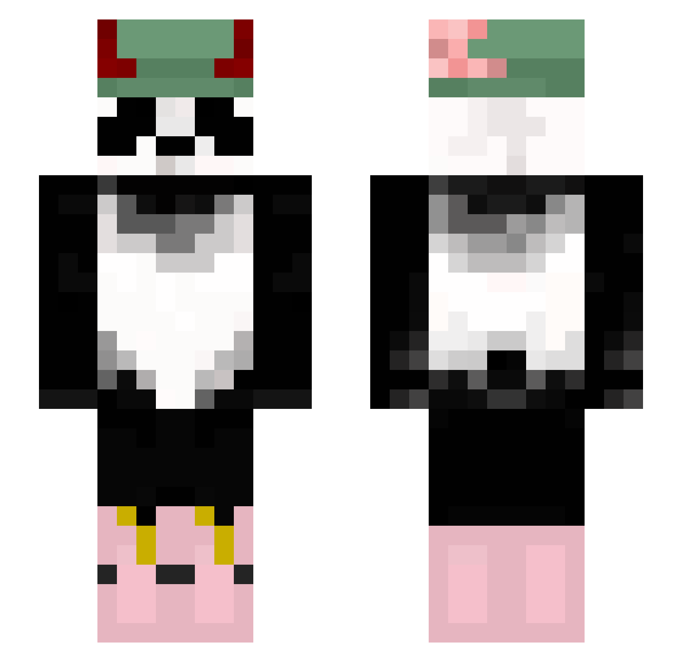Xyecoc0228 Minecraft skin, front and back view