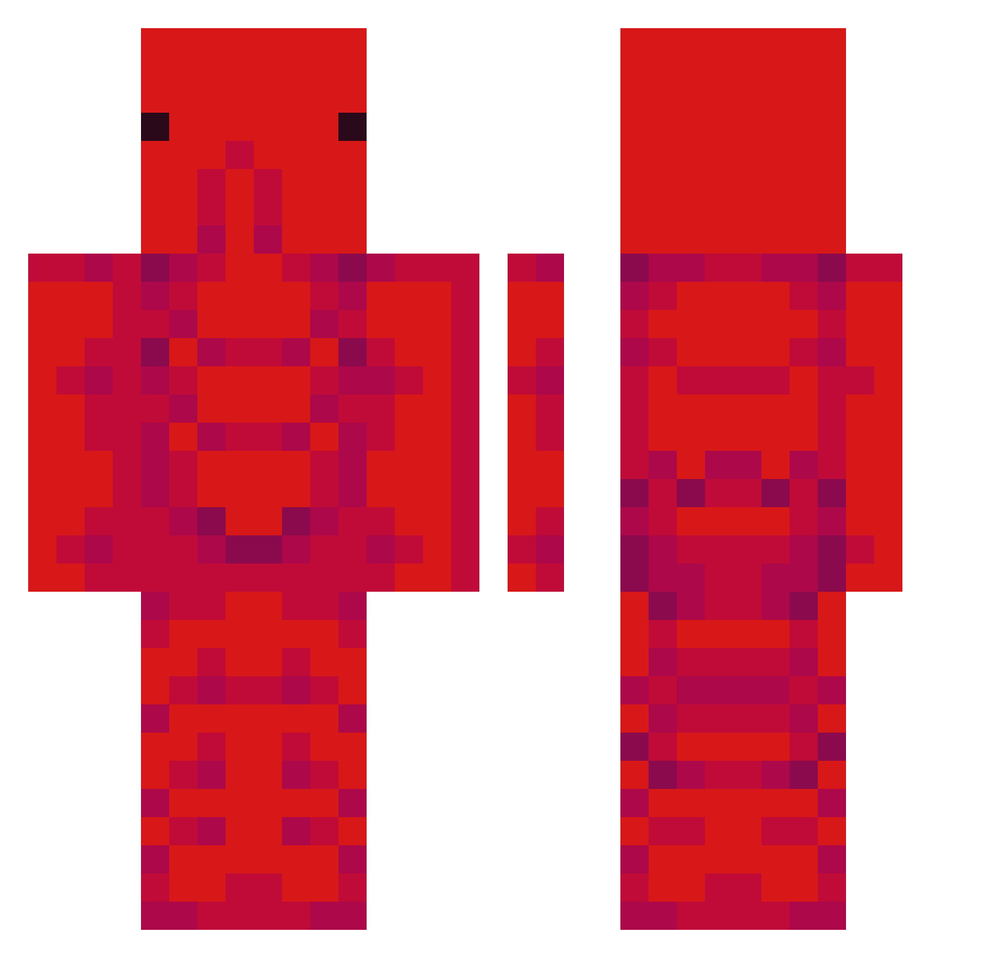 AilingCamera954 Minecraft skin, front and back view