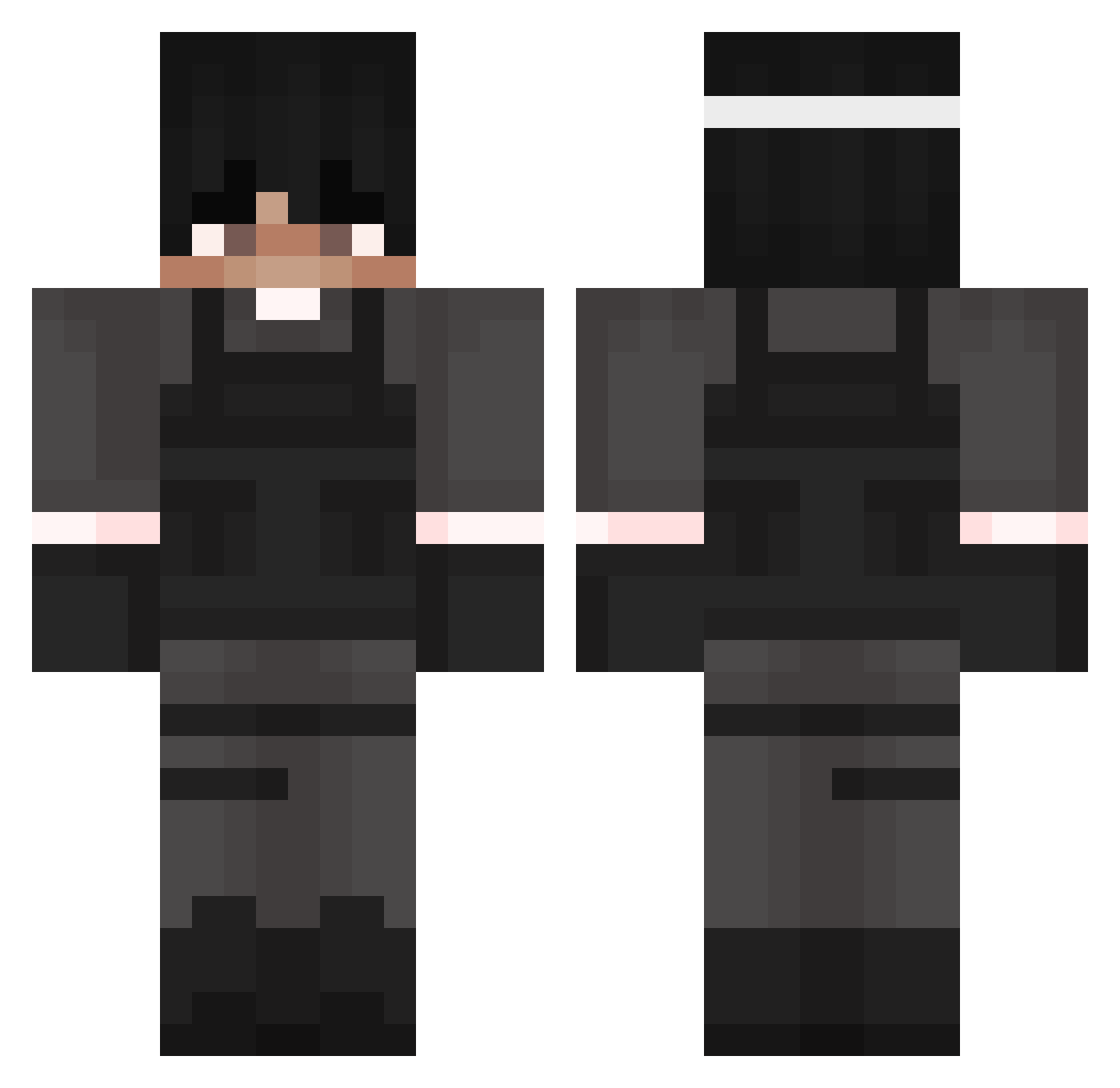 victtorbp Minecraft skin, front and back view