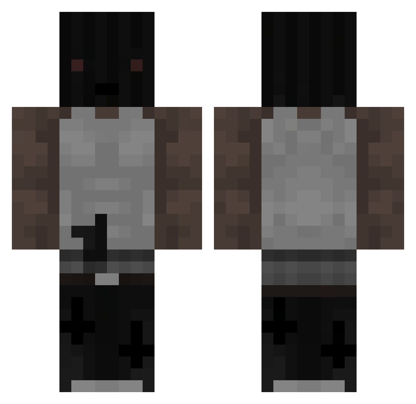 xGr3enx Minecraft skin, front and back view