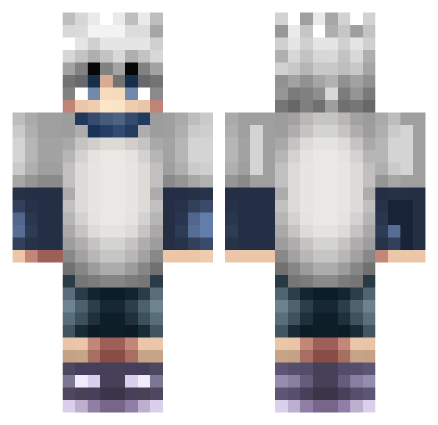 Socialista12 Minecraft skin, front and back view