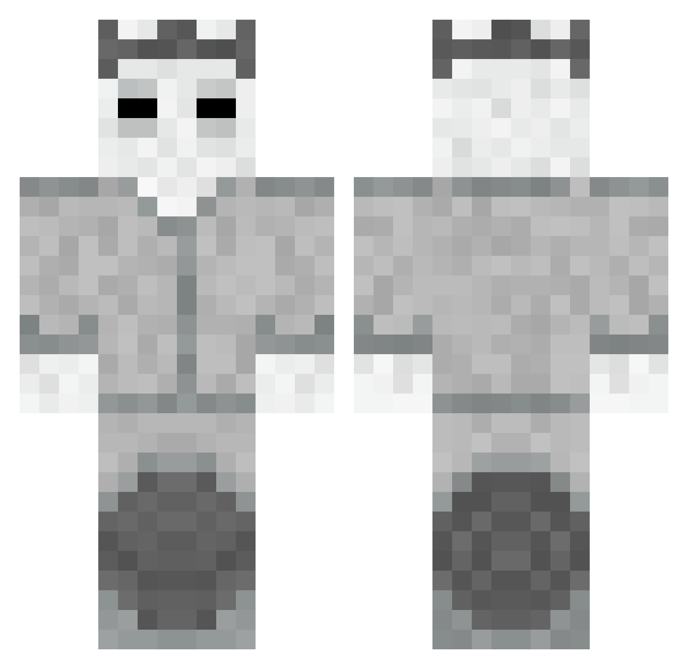 larsaze Minecraft skin, front and back view