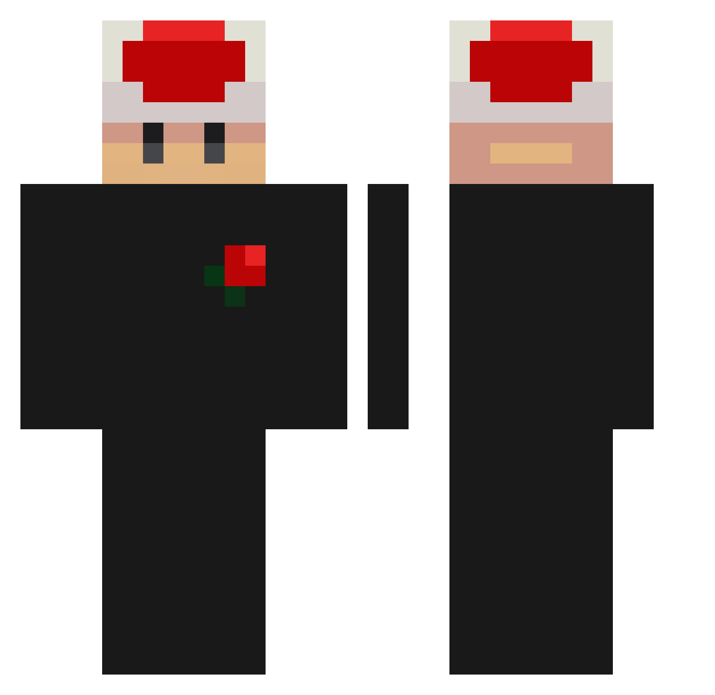 CMGerardo Minecraft skin, front and back view