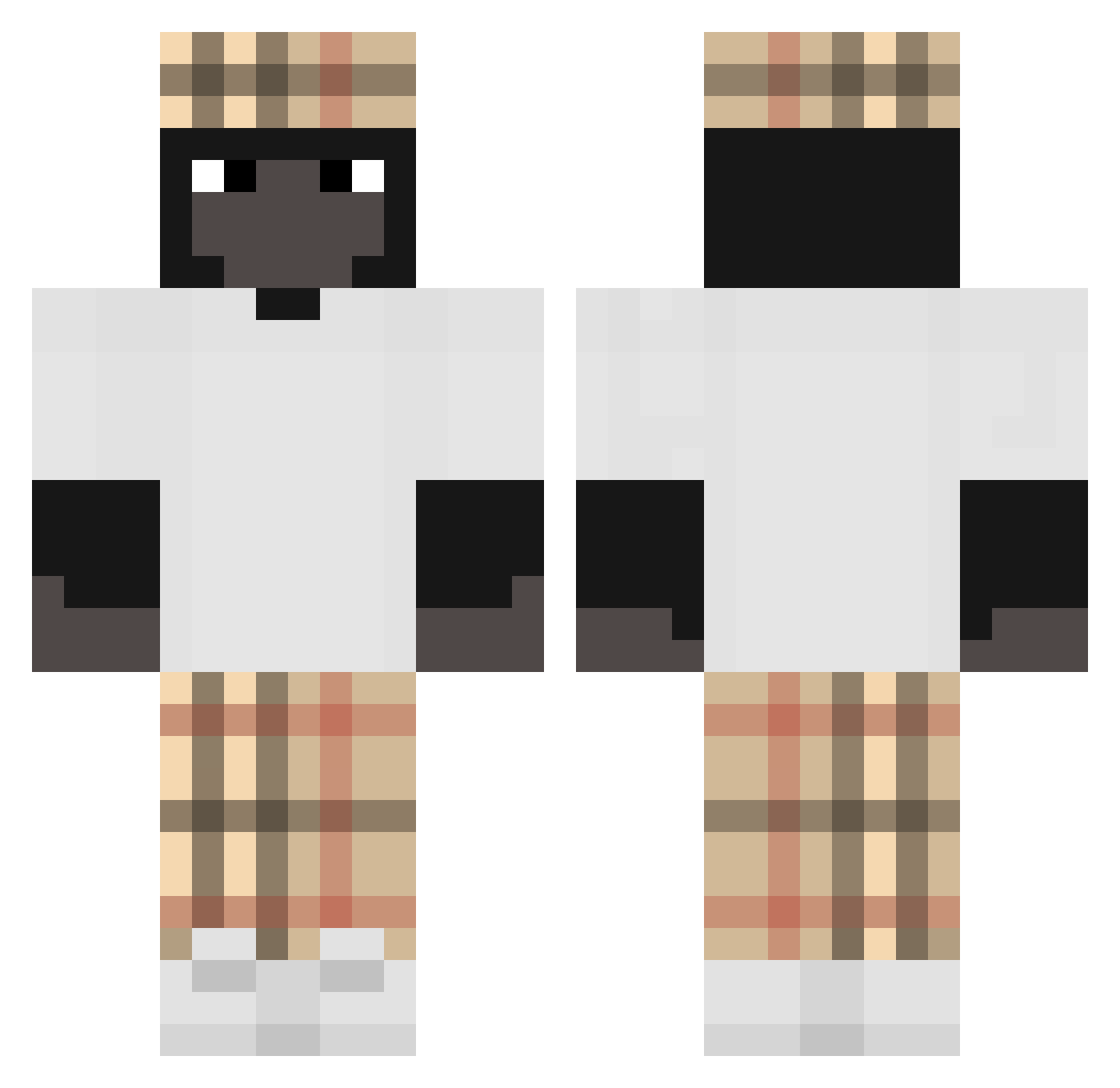 kenuguaro Minecraft skin, front and back view
