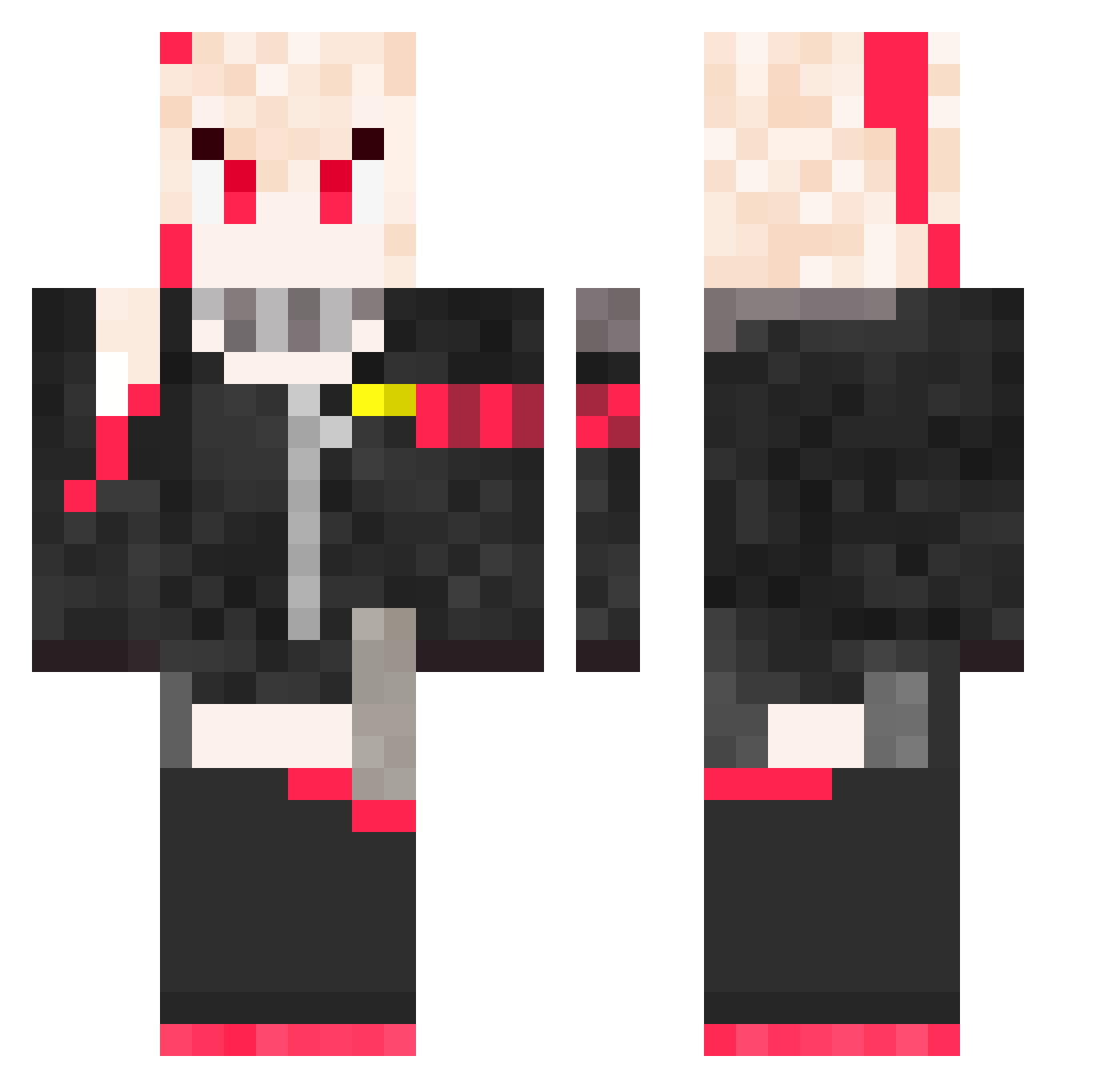 ThatKidSin Minecraft skin, front and back view