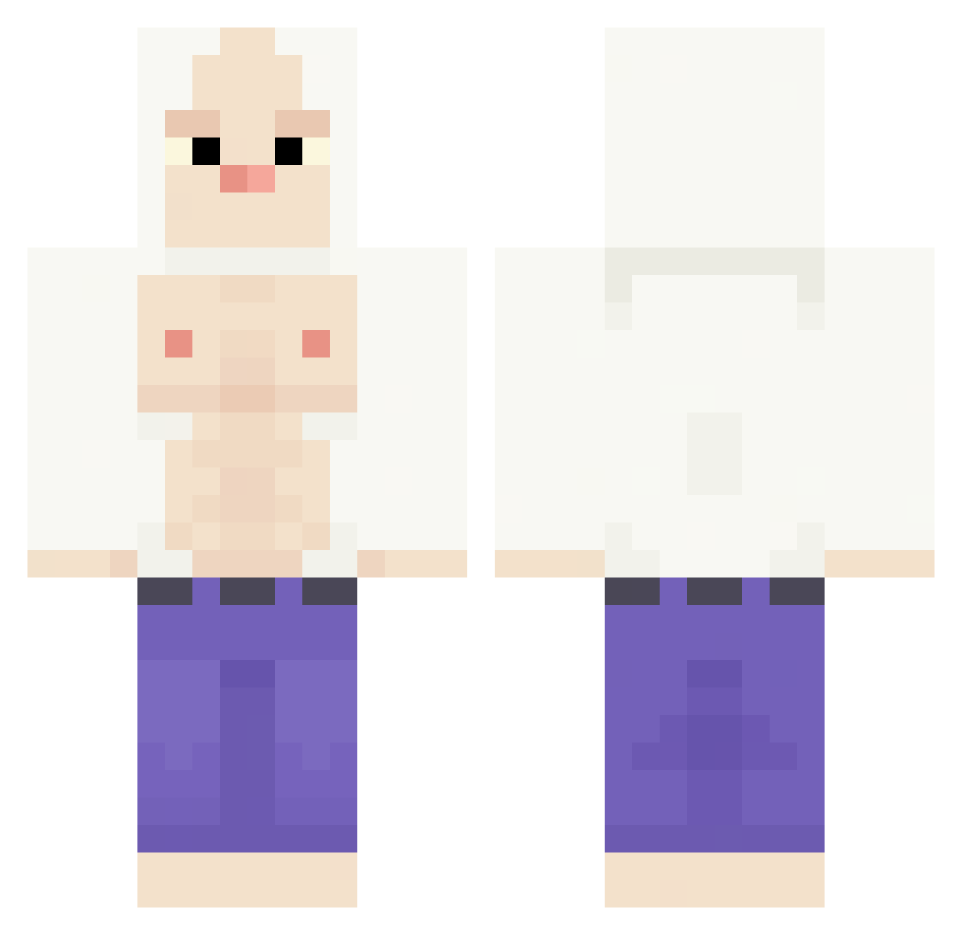 SJ9967 Minecraft skin, front and back view
