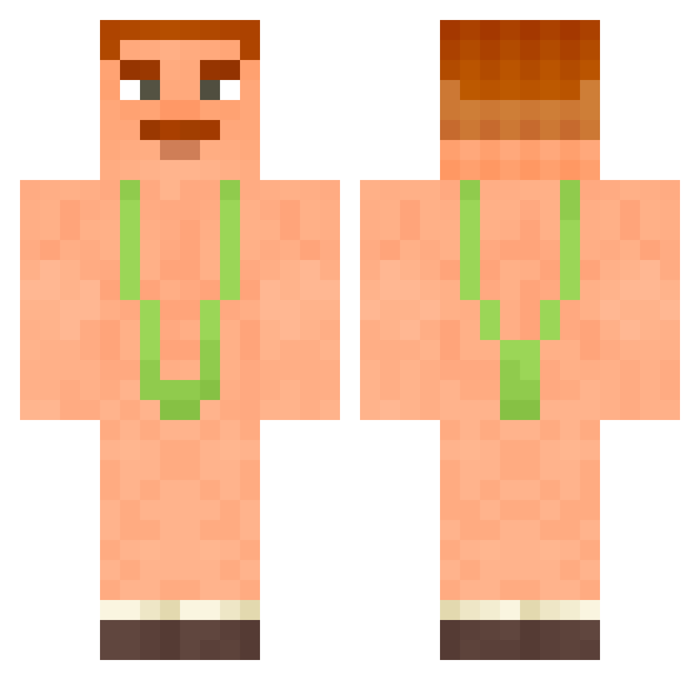lukinaplet67 Minecraft skin, front and back view