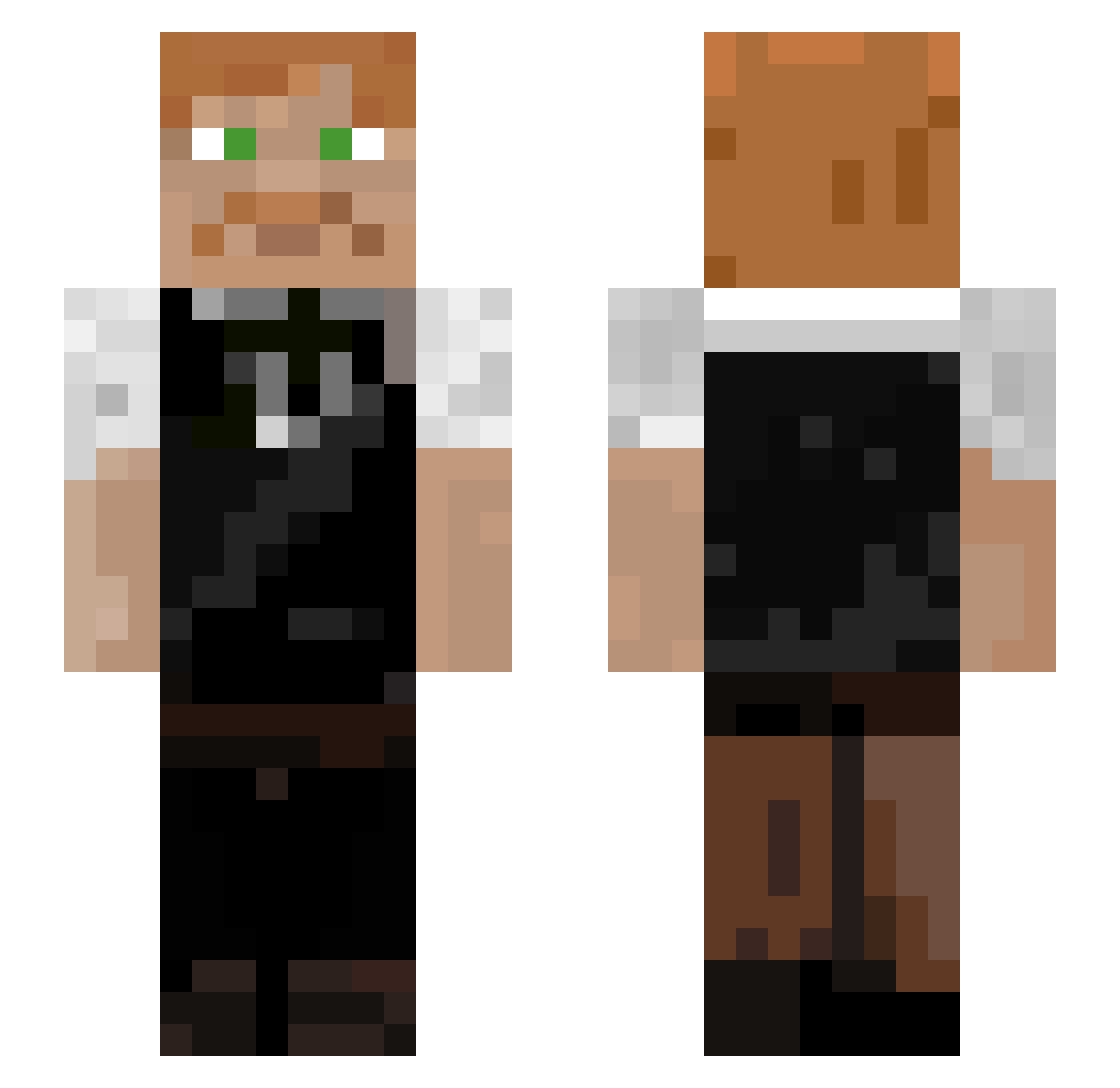LiamMac30 Minecraft skin, front and back view