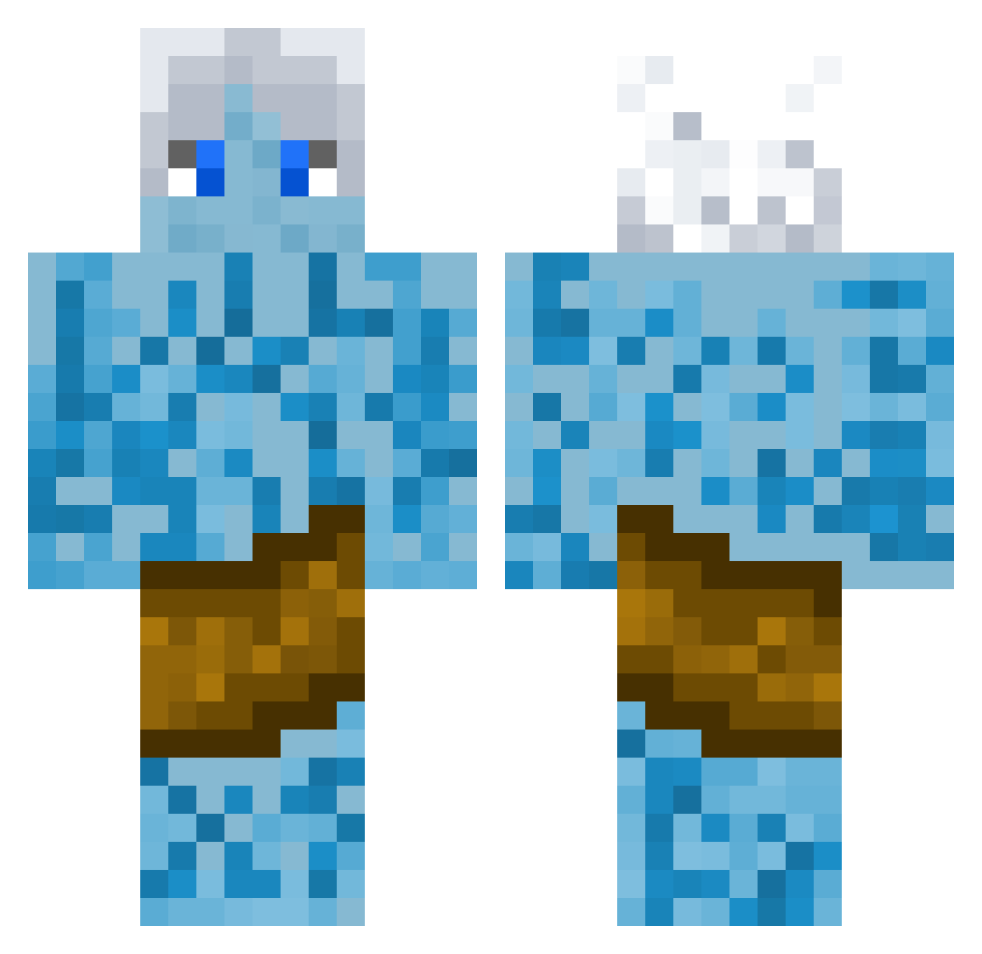 hydra_007 Minecraft skin, front and back view
