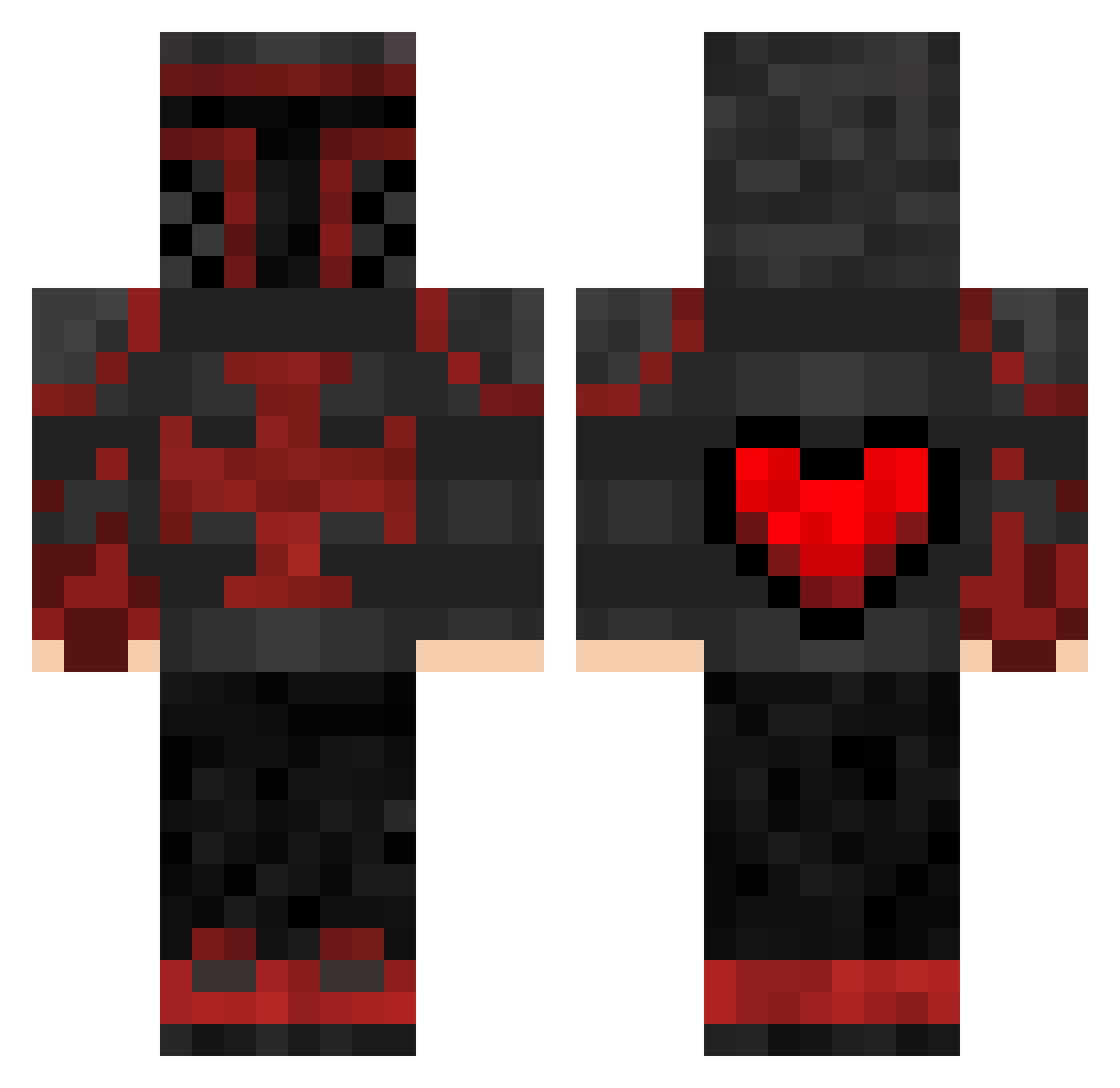 Krelle_143 Minecraft skin, front and back view