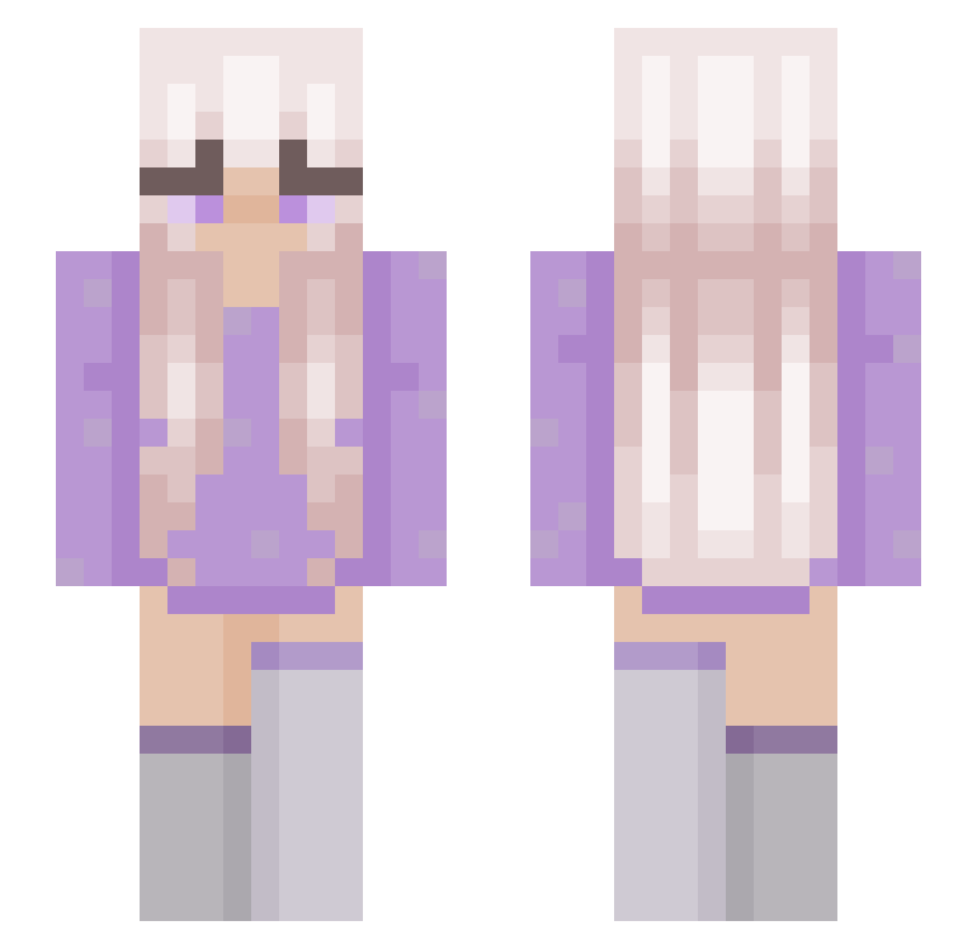 _blxssom__ Minecraft skin, front and back view