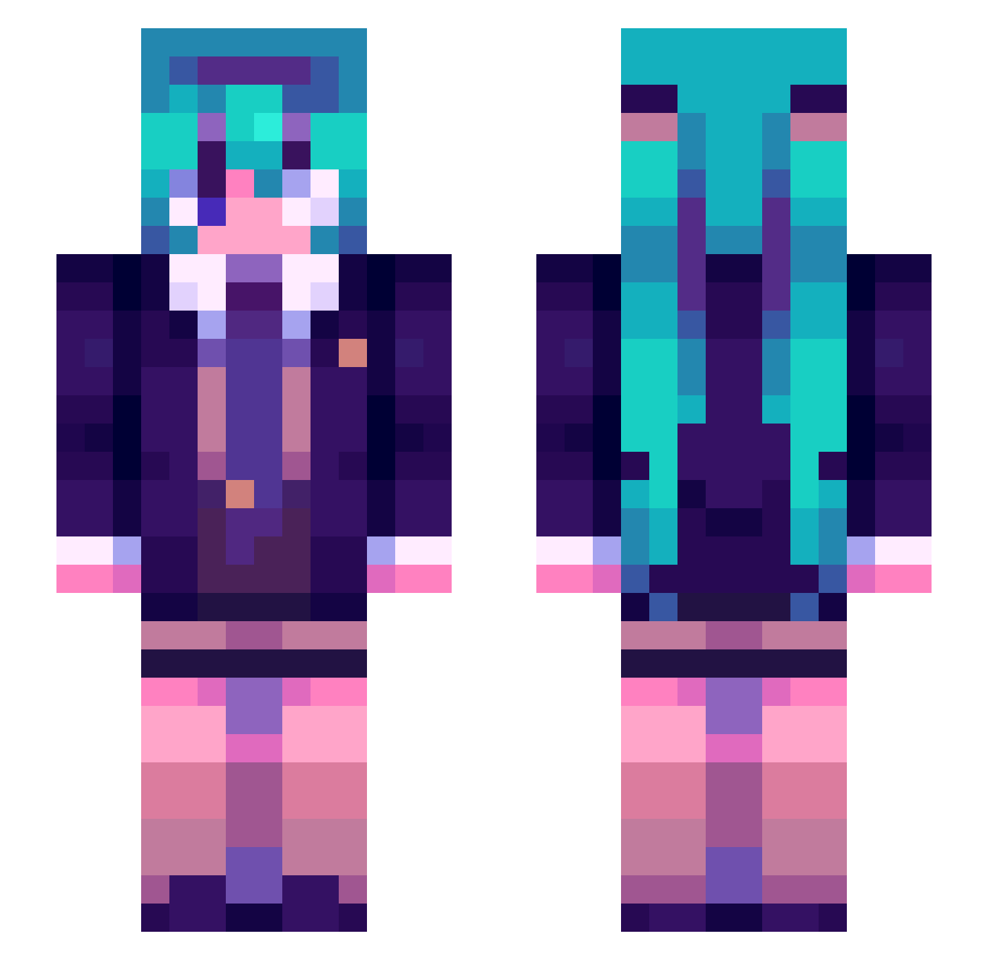 jimagusj_ Minecraft skin, front and back view