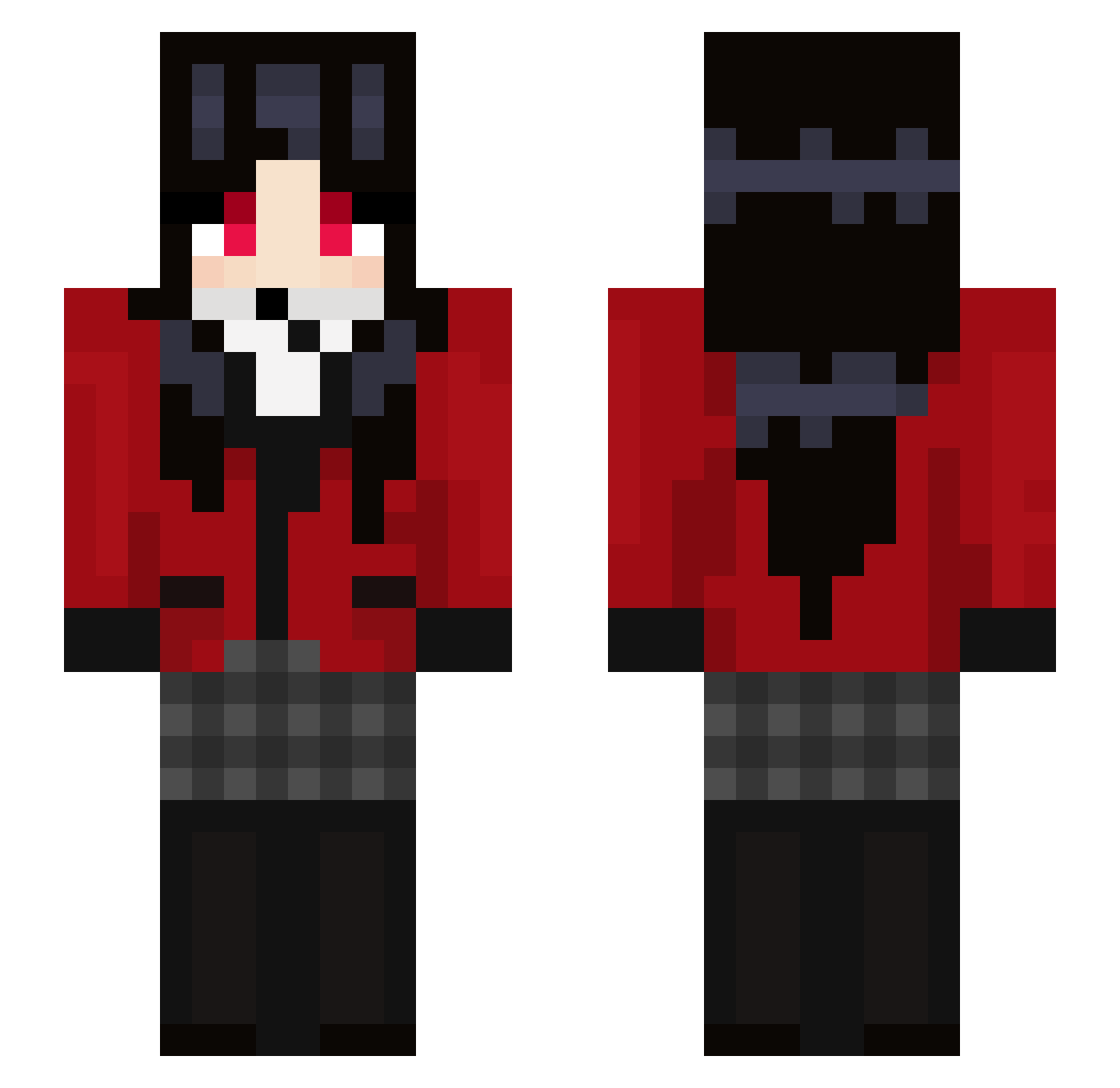 Ballerinas Minecraft skin, front and back view